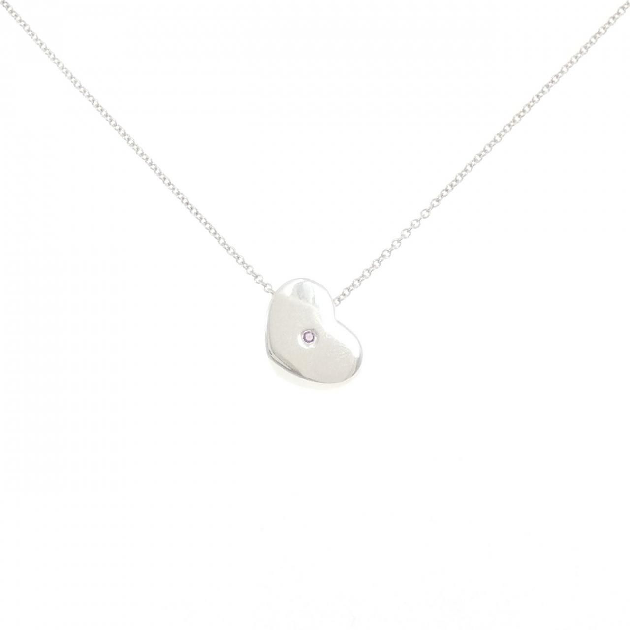 Tiffany & Co. Tiffany & Co. Tiffany Modern Heart 925 Silver Sapphire Necklace Precious Metal Necklace DUTY FREE for USA Size ONE SIZE - 1 Thumbnail