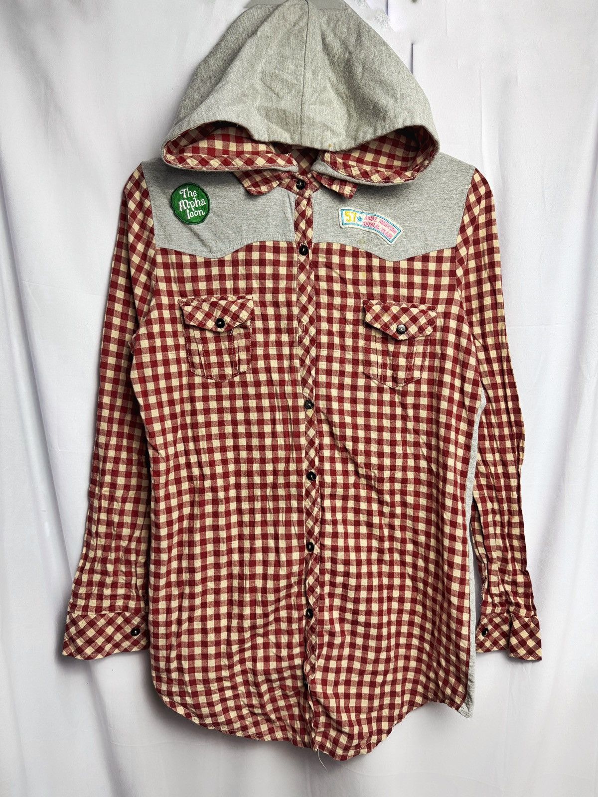 Beauty Beast × Hysteric Glamour × Japanese Brand Japanese Snapy Hybrid Button Shirt Hoodie Size US M / EU 48-50 / 2 - 2 Thumbnail