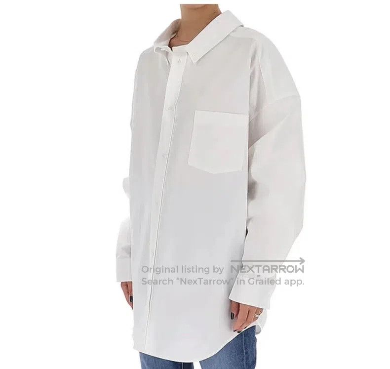 Balenciaga Balenciaga Long Sleeve White Shirt Size S / US 4 / IT 40 - 3 Thumbnail