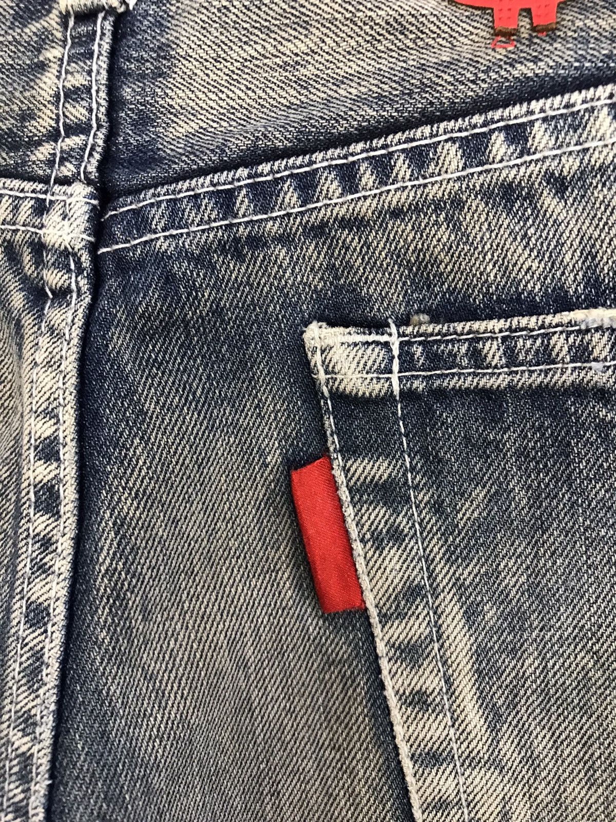 Japanese Brand Vtg Swagger Light Wash The Back Side Logo Money Jeans Size US 34 / EU 50 - 13 Thumbnail