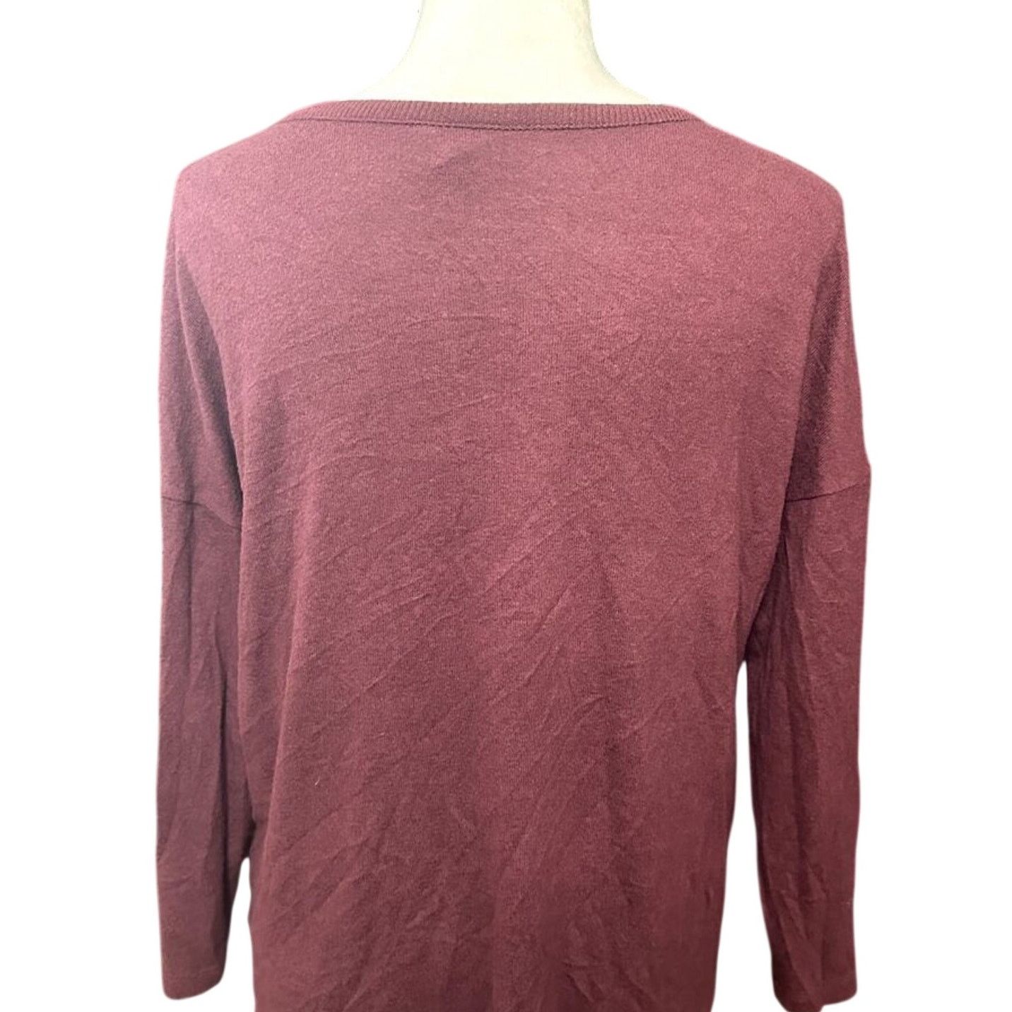 Other Caslon Women's Burgundy Button Down Cardigan Sweater XXSP Size XXS / US 00 / IT 34 - 5 Thumbnail