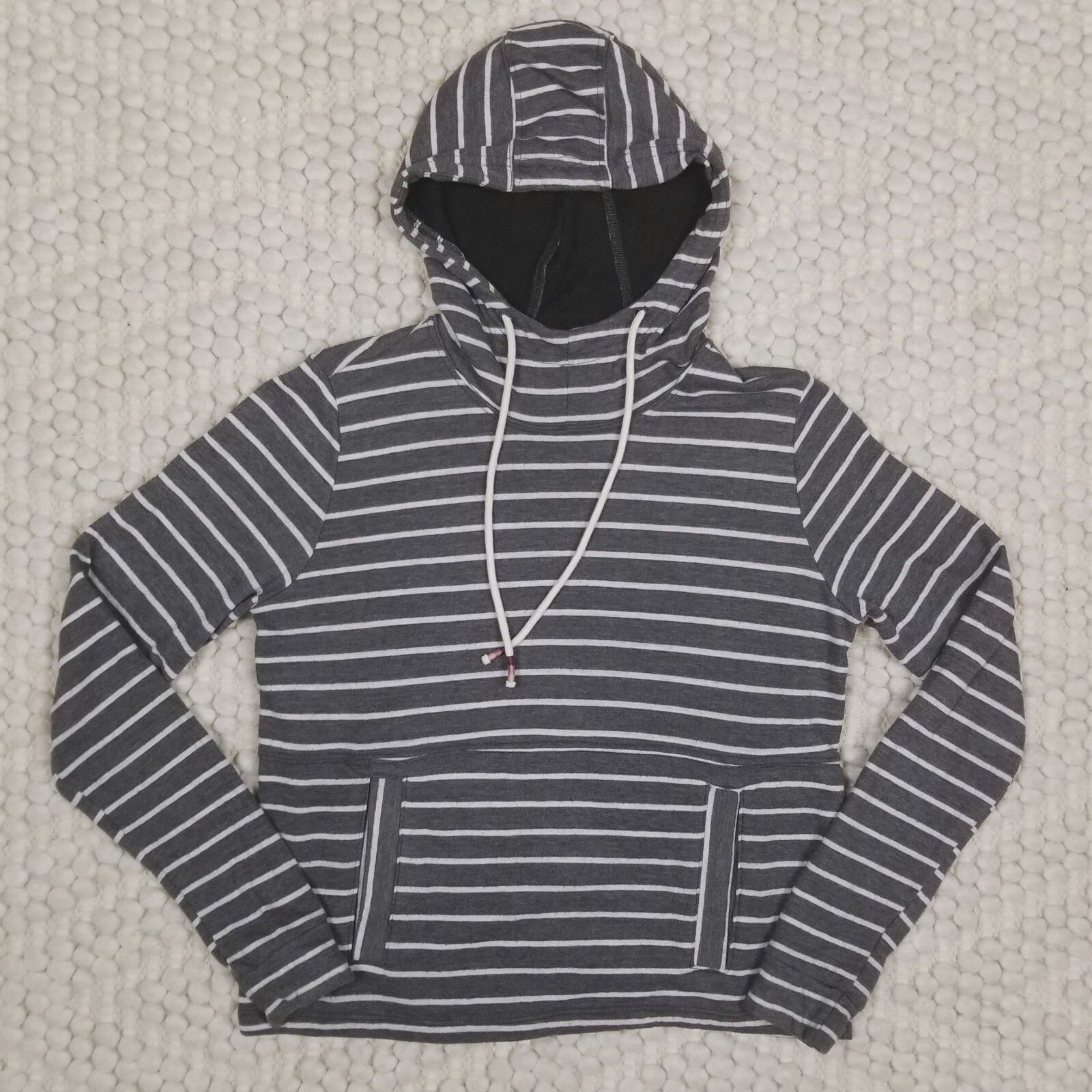 Marine Layer Marine Layer Double Knit Charcoal Gray Stripe Hoodie Small Size S / US 4 / IT 40 - 6 Thumbnail