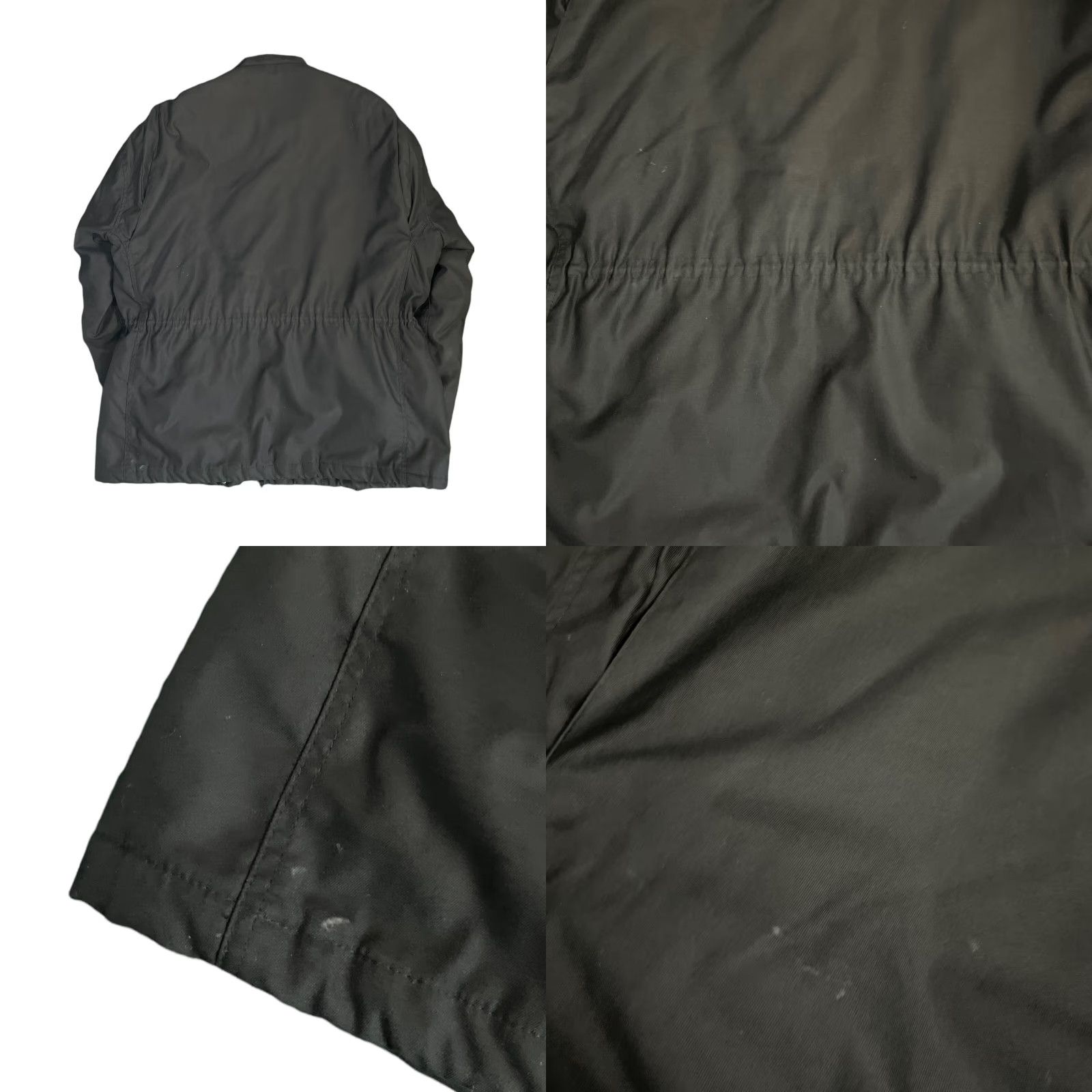 Vintage NXP Military Jacket - Black - L Size Men Water Resistant Workwear Canvas 65% Polyester 35% Cotton Zipper Snap Size US L / EU 52-54 / 3 - 8 Thumbnail