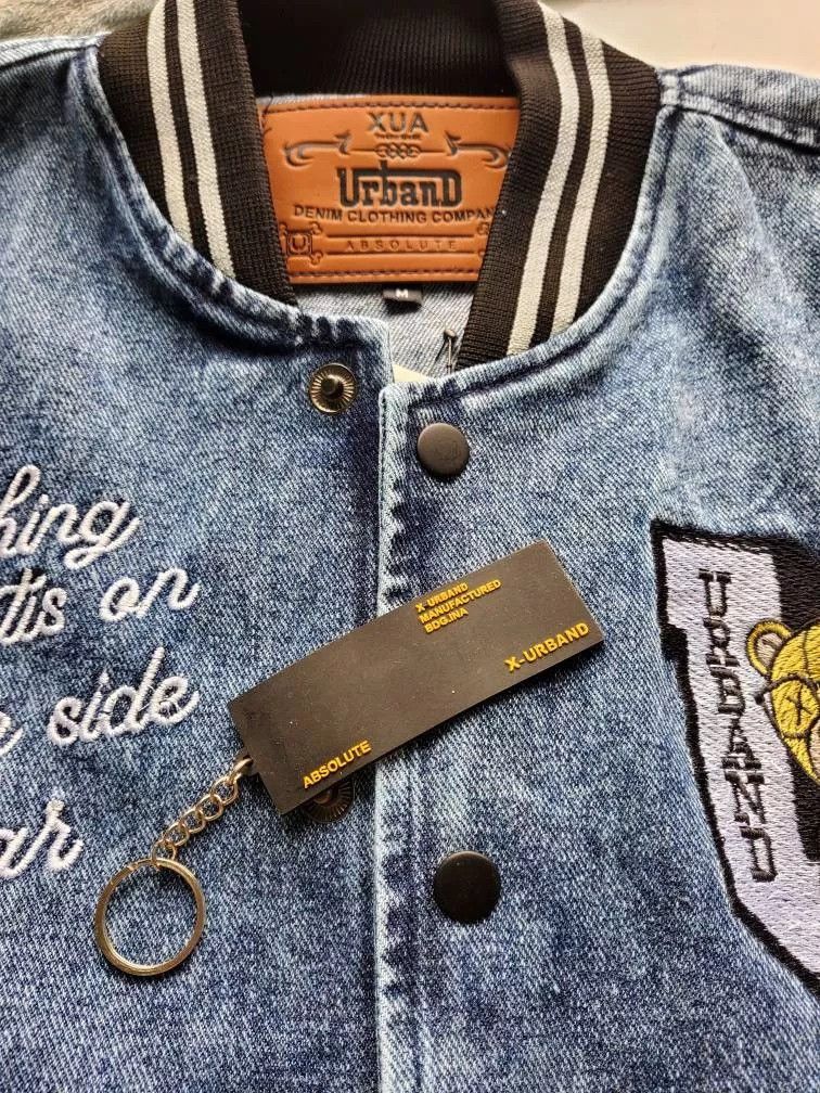 Other X Urband Absolute Varsity Jacket Denim Bear University A259 Size US L / EU 52-54 / 3 - 5 Thumbnail