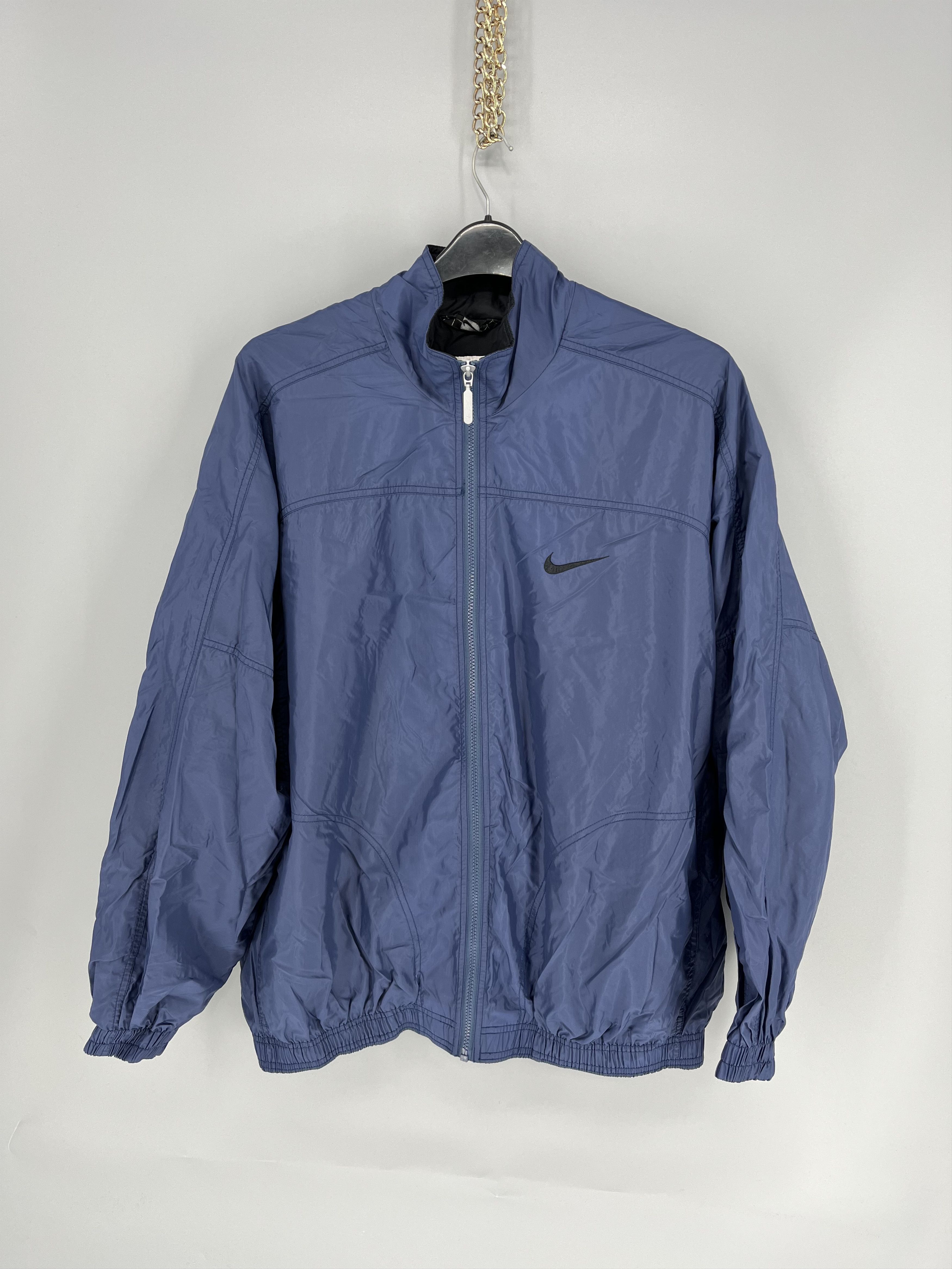 Nike Vintage 90s Nike Y2K big swoosh jacket streetwear rare Size US XL / EU 56 / 4 - 1 Thumbnail