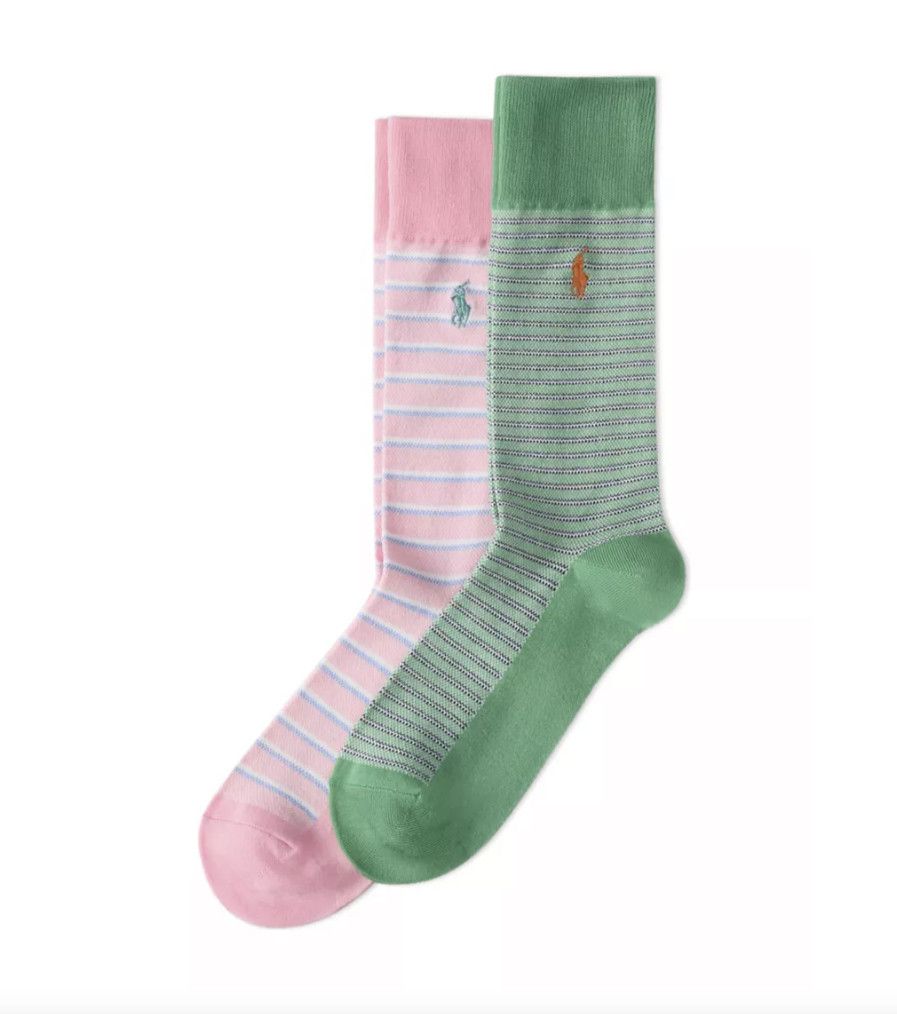 Polo Ralph Lauren Polo Ralph Lauren Oxford Striped Socks (2-Pack) Size ONE SIZE - 1 Thumbnail