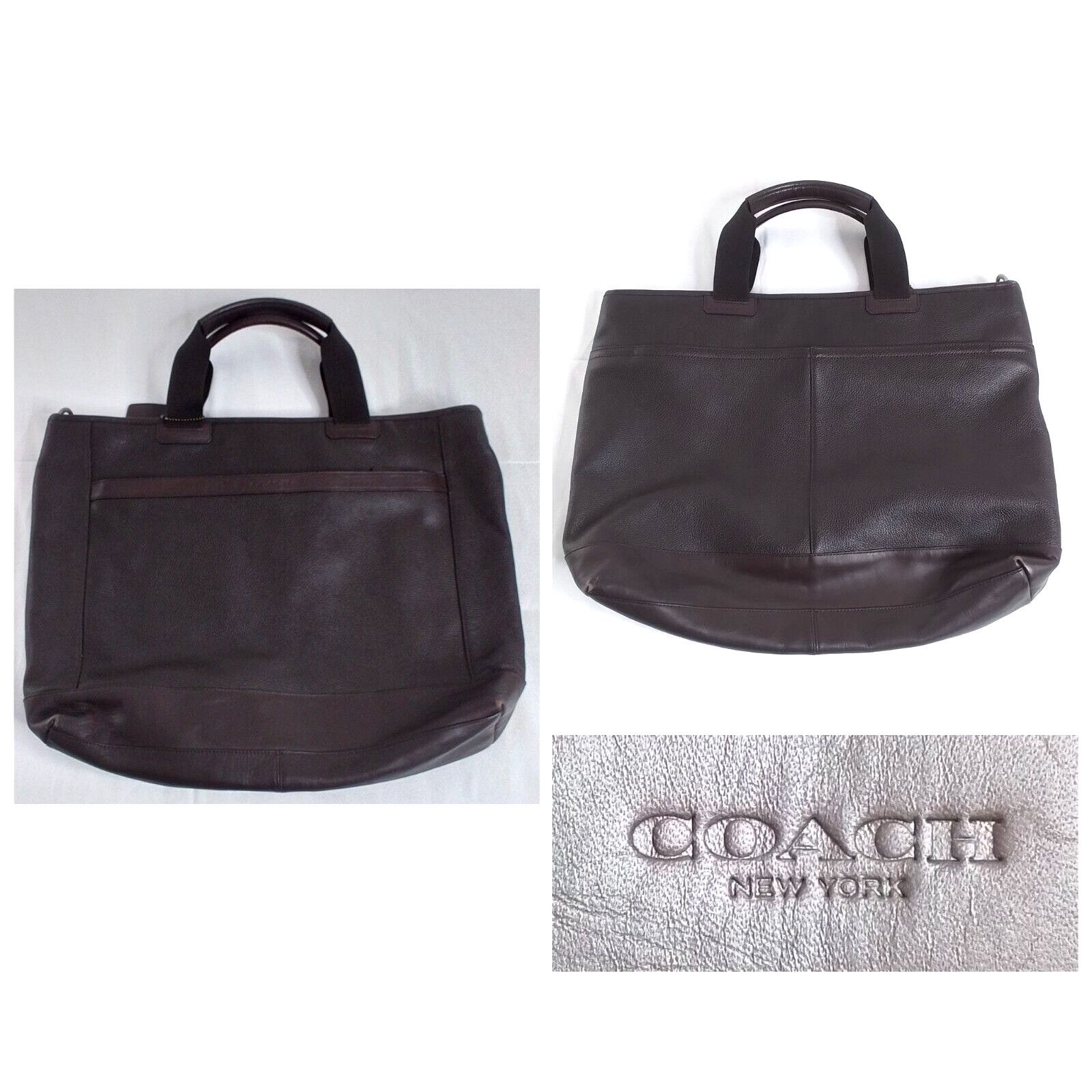Coach Coach Leather Bag Brown Weekender Travel Work Handbag Size ONE SIZE - 1 Thumbnail