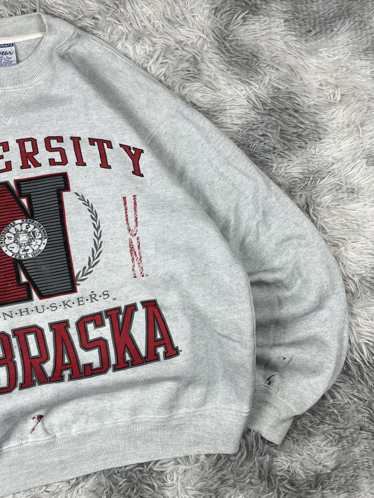 Japanese Brand Vintage 90s University of Nebraska Sweatshirt Size US L / EU 52-54 / 3 - 4 Thumbnail