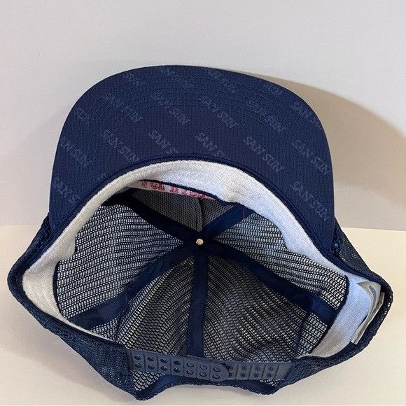 Vintage Vintage Ace Hardware Mesh Trucker Snapback Hat Blue Rope Ret Size ONE SIZE - 5 Thumbnail