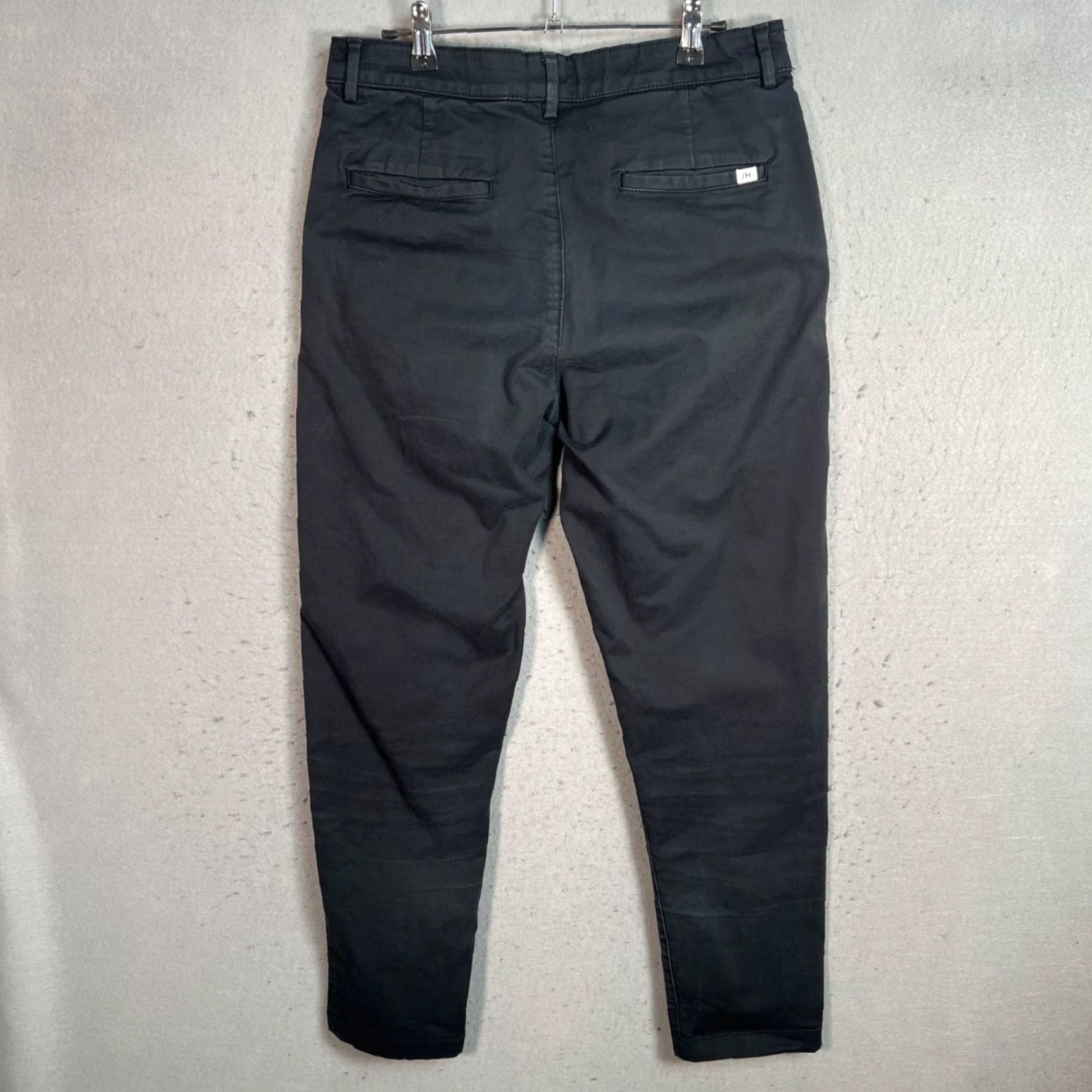 Selected Homme Selected Homme Mens Pants Adult 30 Black Slim Tapered Cotton Chino Casual Mens Size US 30 / EU 46 - 2 Thumbnail