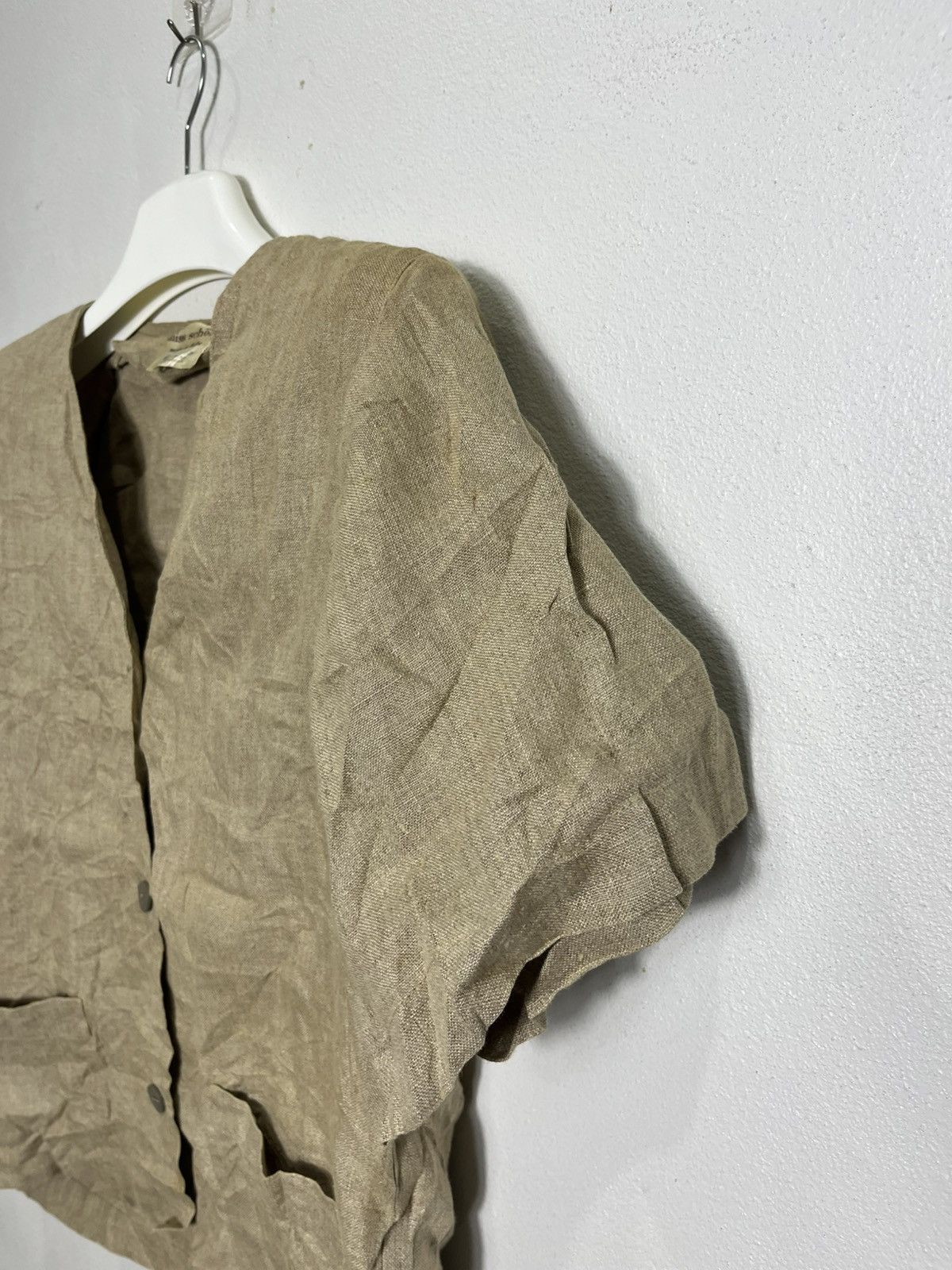 Mila Schon Vintage 80’s Miss Schön by Mila schön Italy Linen jacket Size S / US 4 / IT 40 - 4 Thumbnail