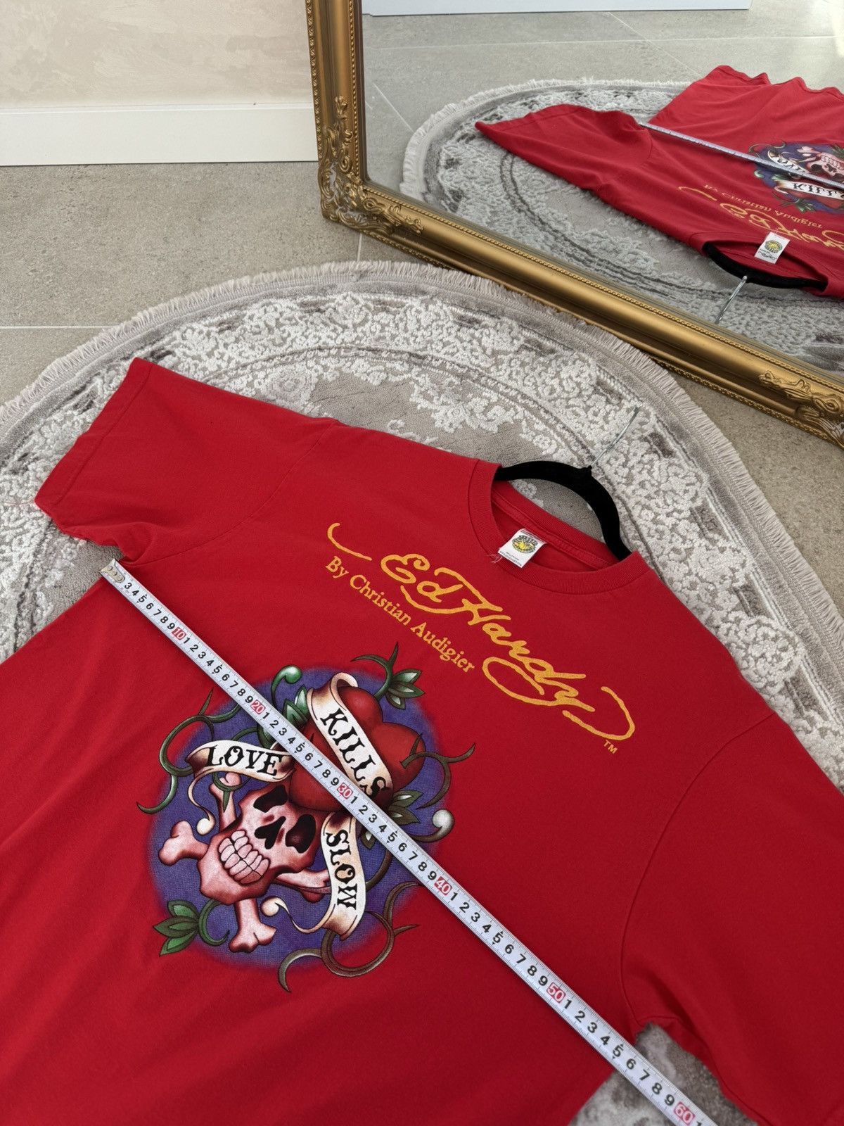 Ed Hardy Vintage Ed Hardy T-Shirt Big Logo Y2K Christian Audigier Size US L / EU 52-54 / 3 - 8 Thumbnail