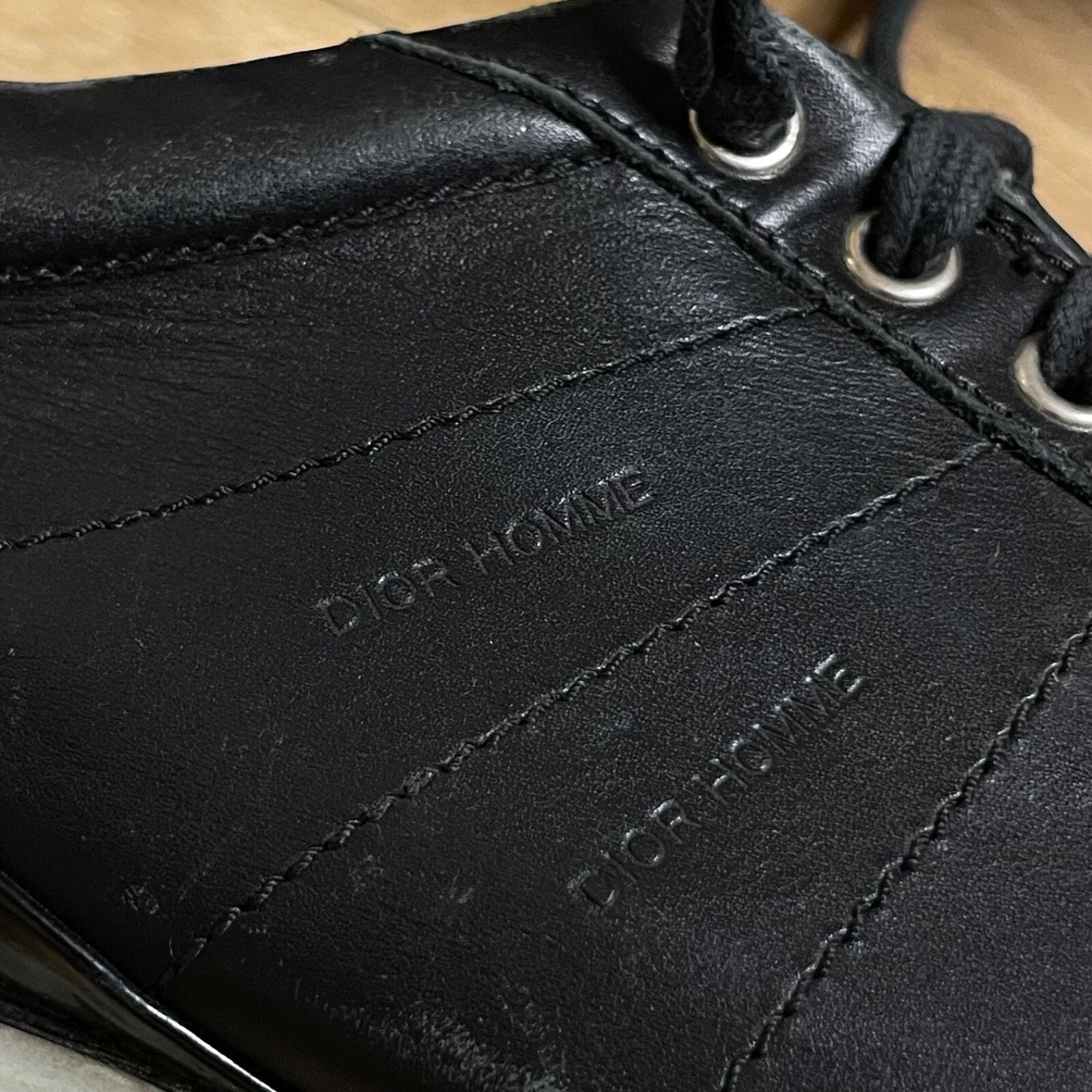 Dior Christian Dior Homme Sneakers Men's Low TOP Black Leather Size US 9 / EU 42 - 8 Thumbnail