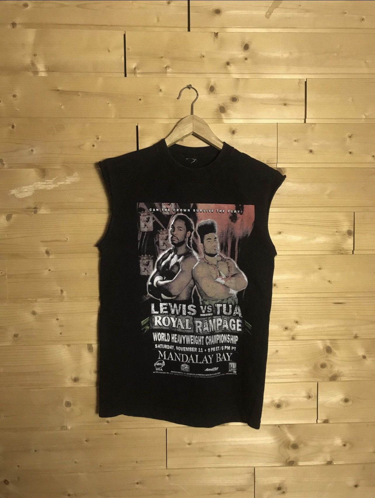 Vintage Vintage Boxing Lewis vs Tua shirt Size US M / EU 48-50 / 2 - 1 Thumbnail
