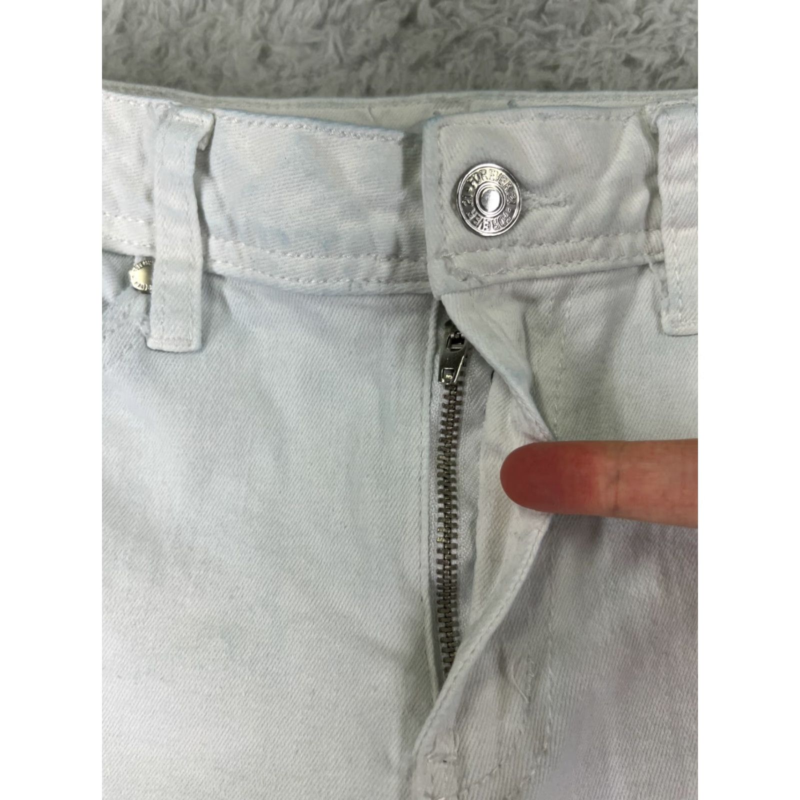 Forever 21 Forever 21 Jeans Womens 24 Blue Denim Flared Distressed Raw Hem 22x30 Pants Regular Jeans Womens Blue 90s Western Fashion Size 42" / US 20 - 5 Thumbnail