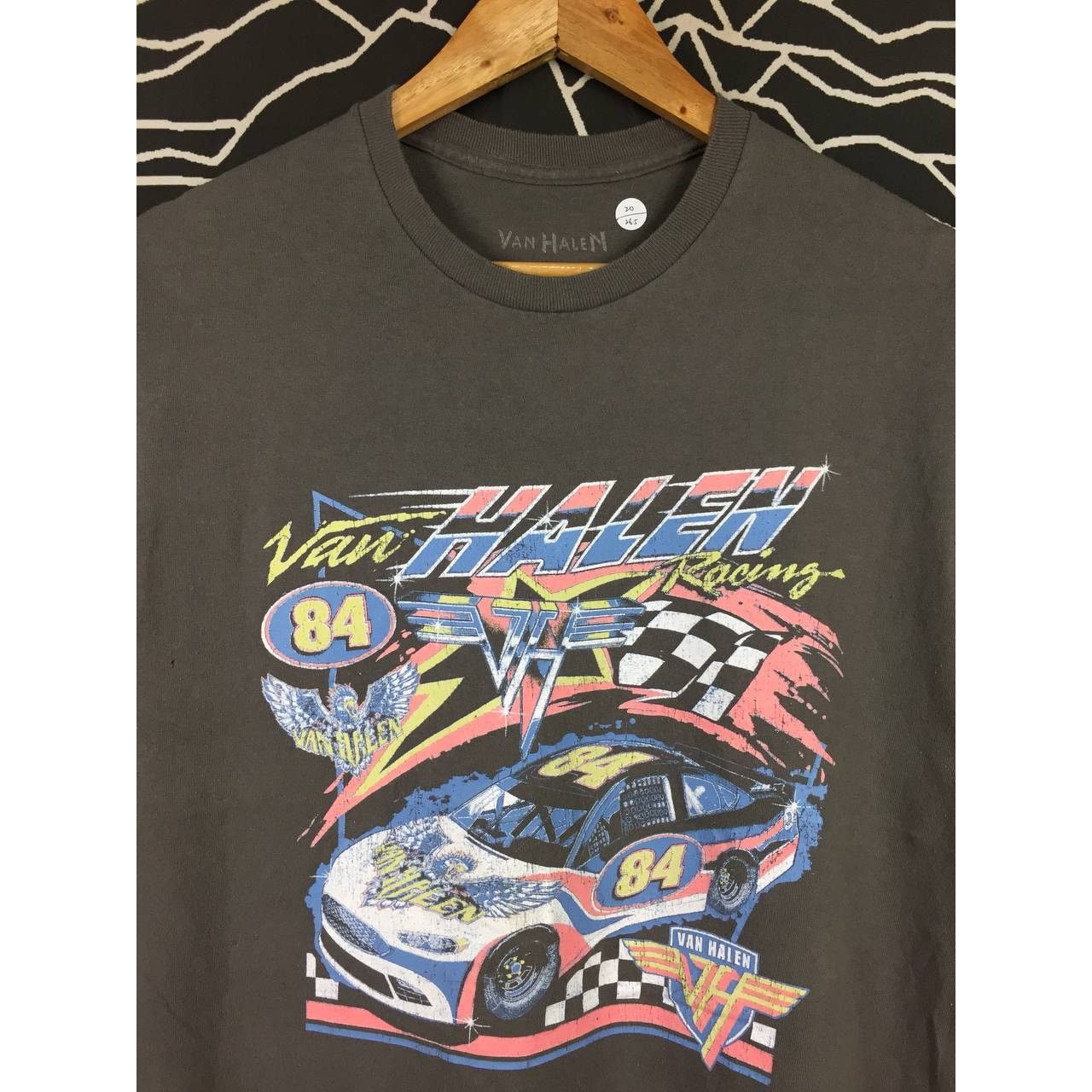 Band Tees Van Halen Racing 84 Race Car Graphic Band Tee Size US M / EU 48-50 / 2 - 3 Thumbnail