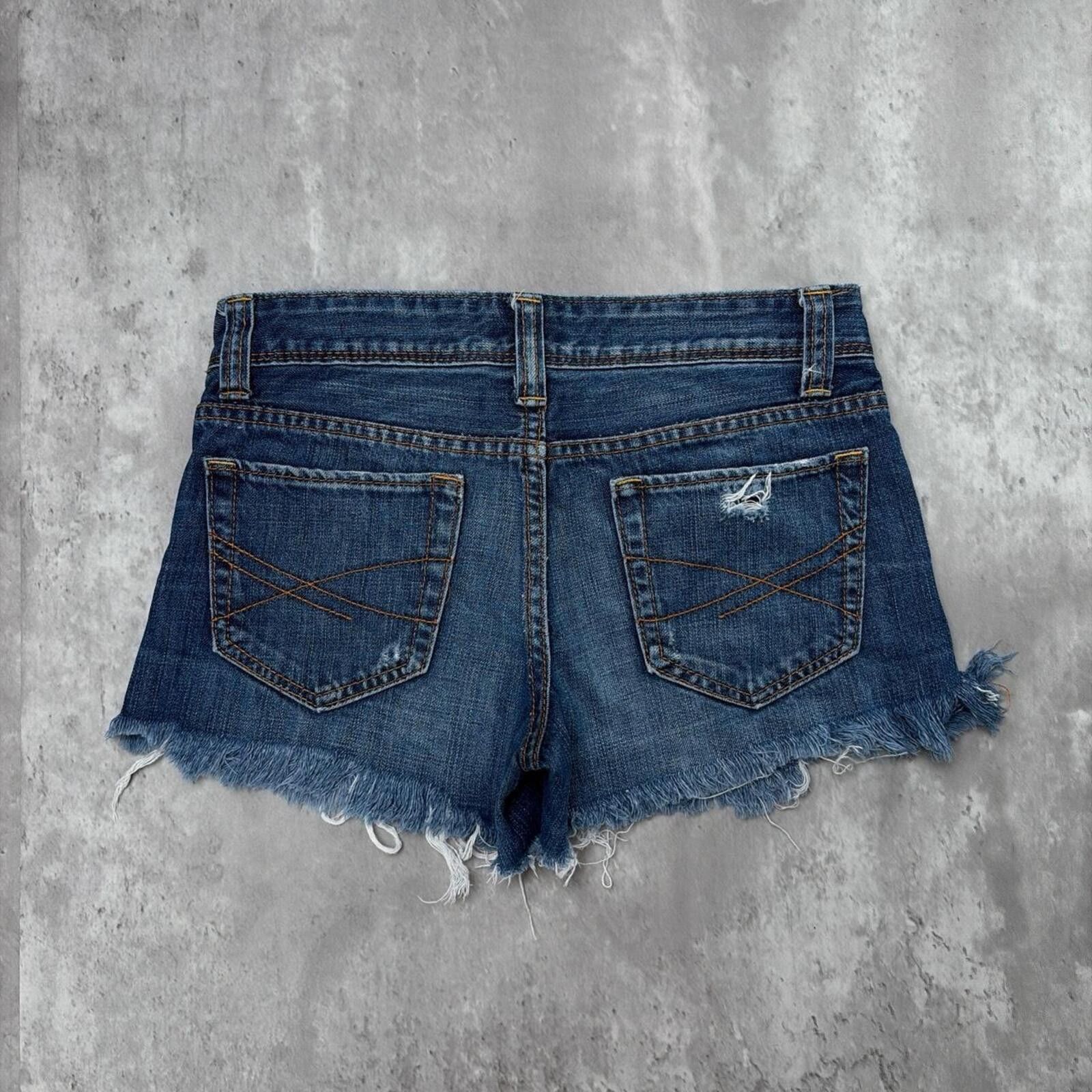 Aeropostale Y2K Blue Aeropostale Grunge Gothic Mini Denim Shorts Size 30" / US 8 / IT 44 - 1 Thumbnail