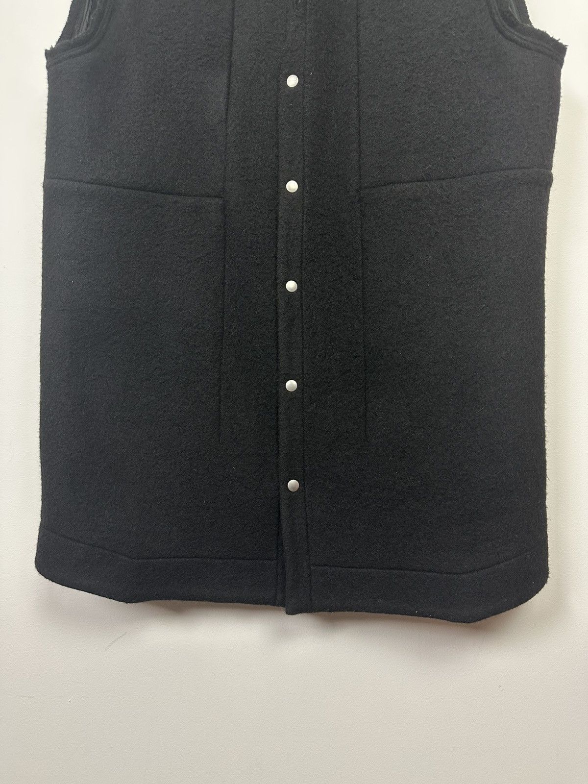 Rick Owens FW22 ‘STROBE’ Jumbo Fogpocket Boiled Wool Vest Size US M / EU 48-50 / 2 - 3 Thumbnail