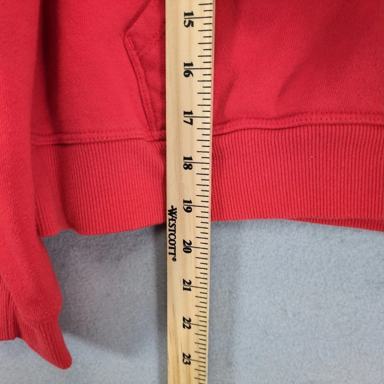 Calvin Klein Calvin Klein Performance Red Pullover Crop Hoodie Sweatshirt Size L / US 10 / IT 46 - 7 Thumbnail