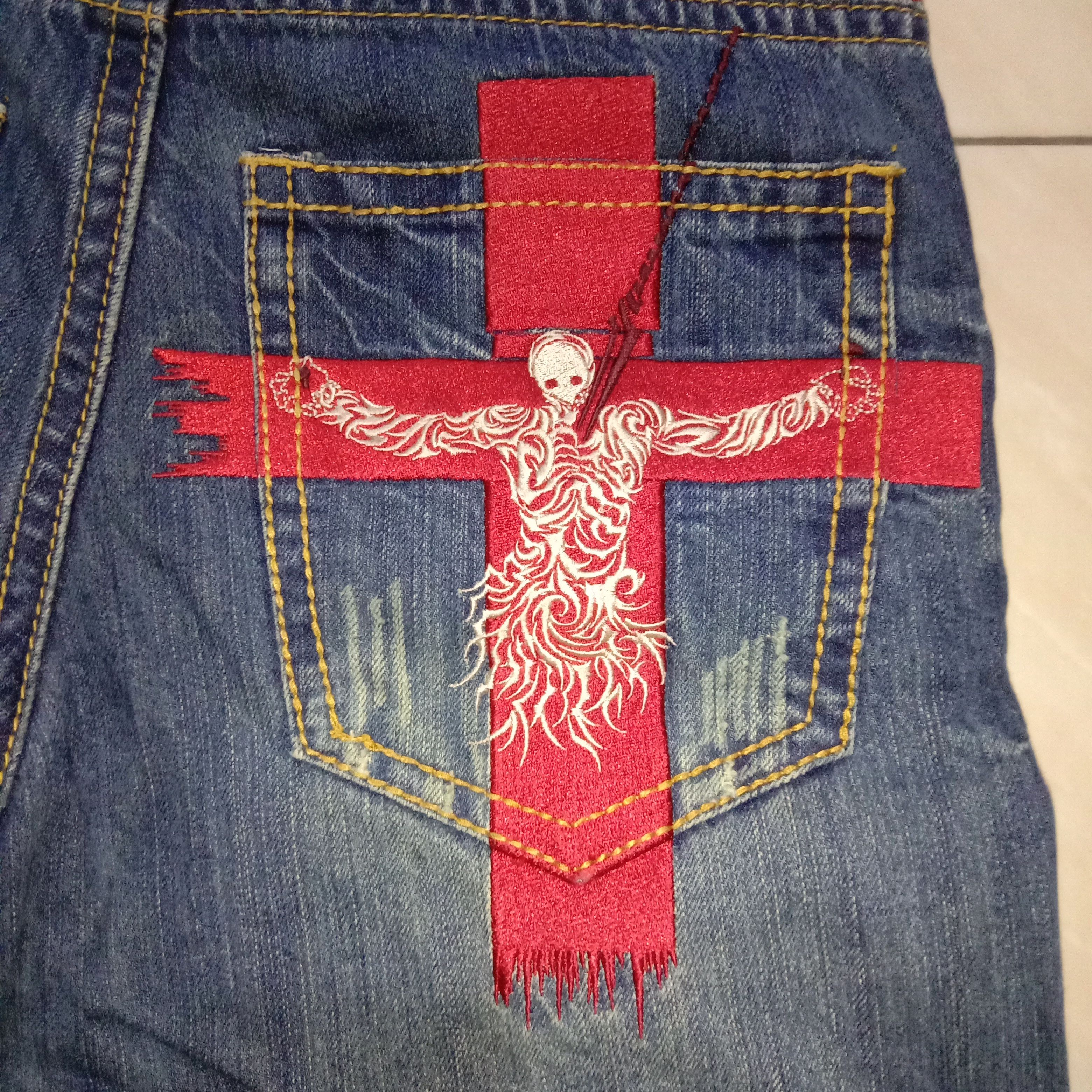 Anime × Cartoon Network × Japanese Brand Jeans Nishiki x Neon Genesis Evangelion Anime Manga Rare 00s Size US 30 / EU 46 - 6 Thumbnail