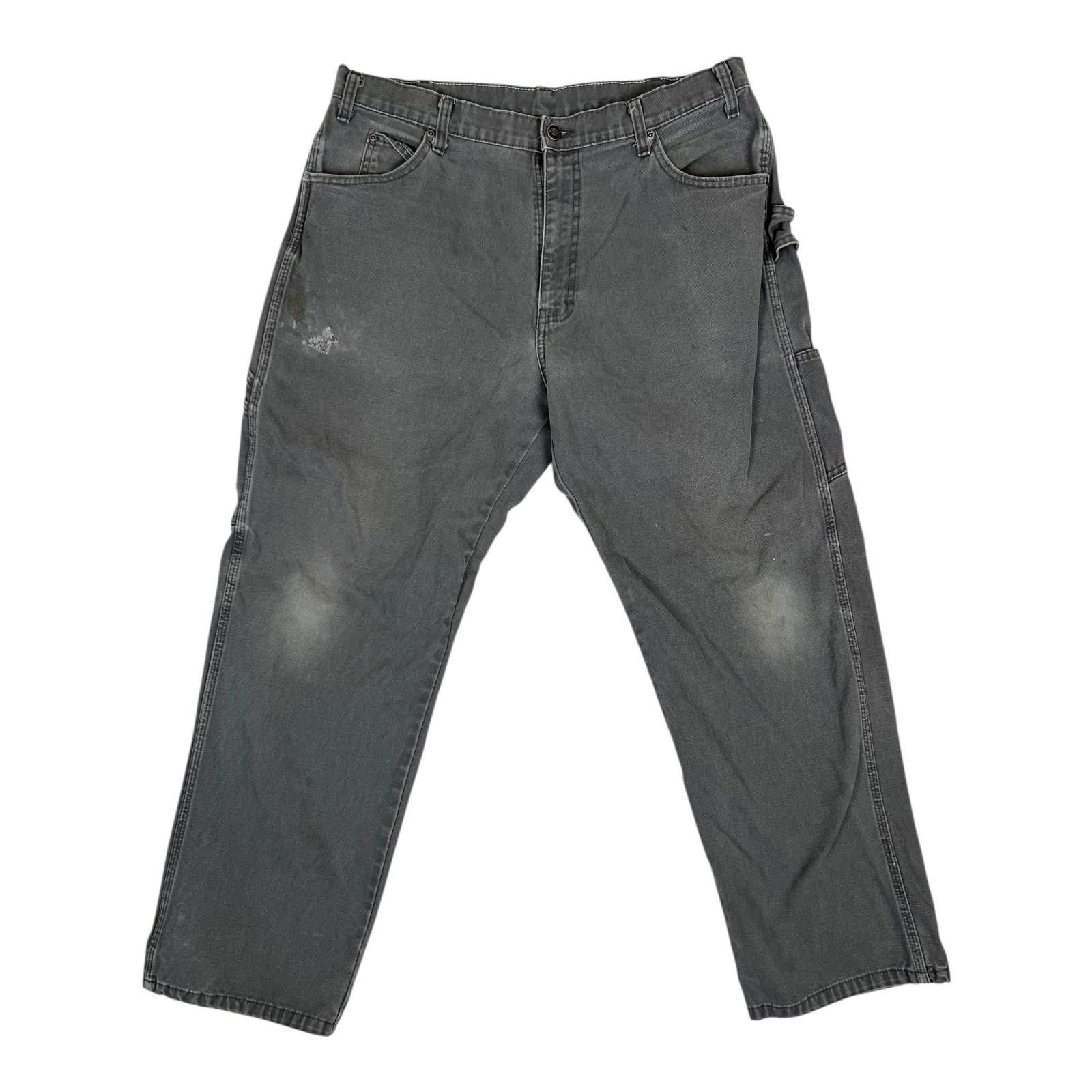 Dickies Vintage Dickies Carpenter Denim Jeans Mens 36x30 Gray Canvas Size US 36 / EU 52 - 1 Thumbnail