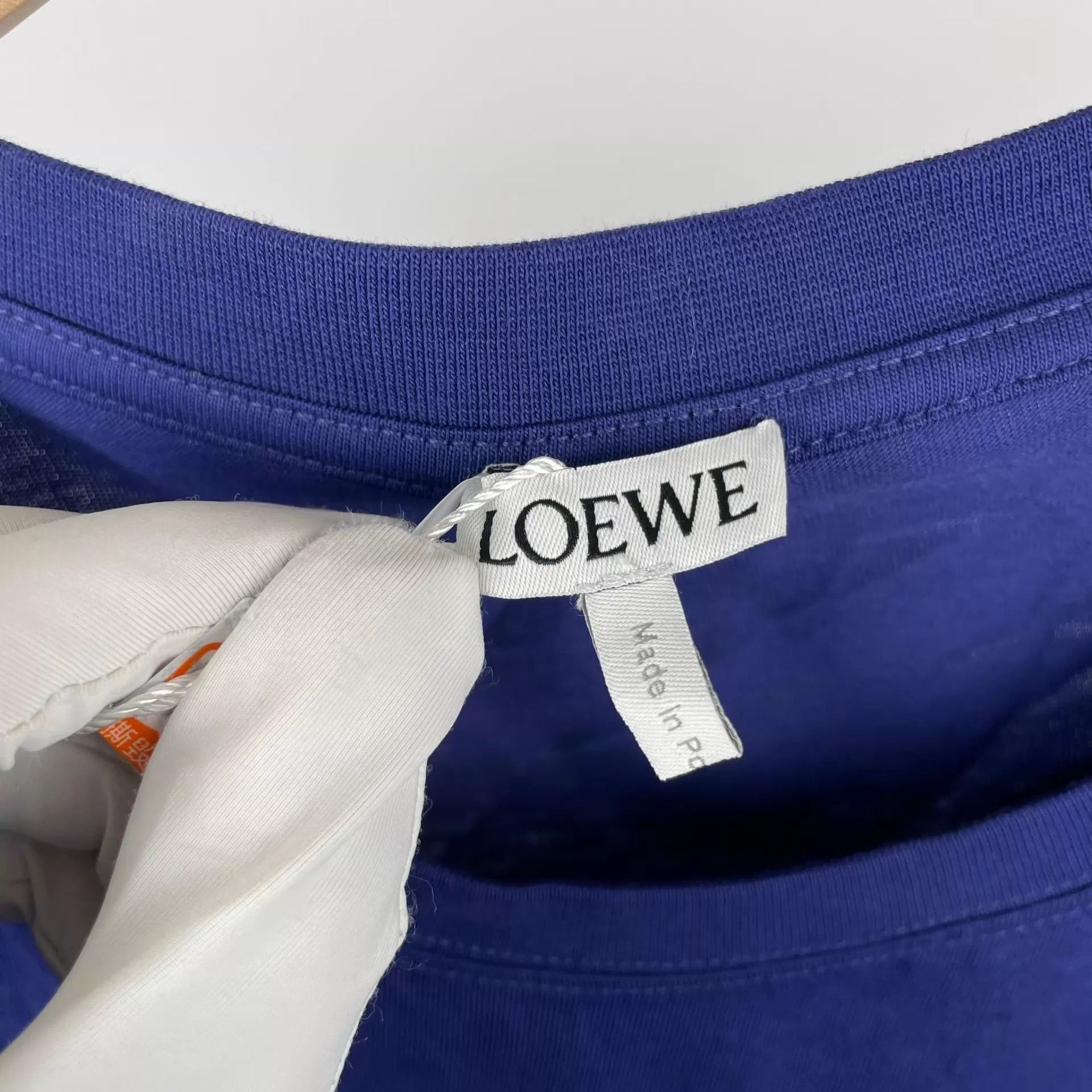 Loewe LOEWE Cotton T-Shirt XL Blue Size US XL / EU 56 / 4 - 4 Thumbnail