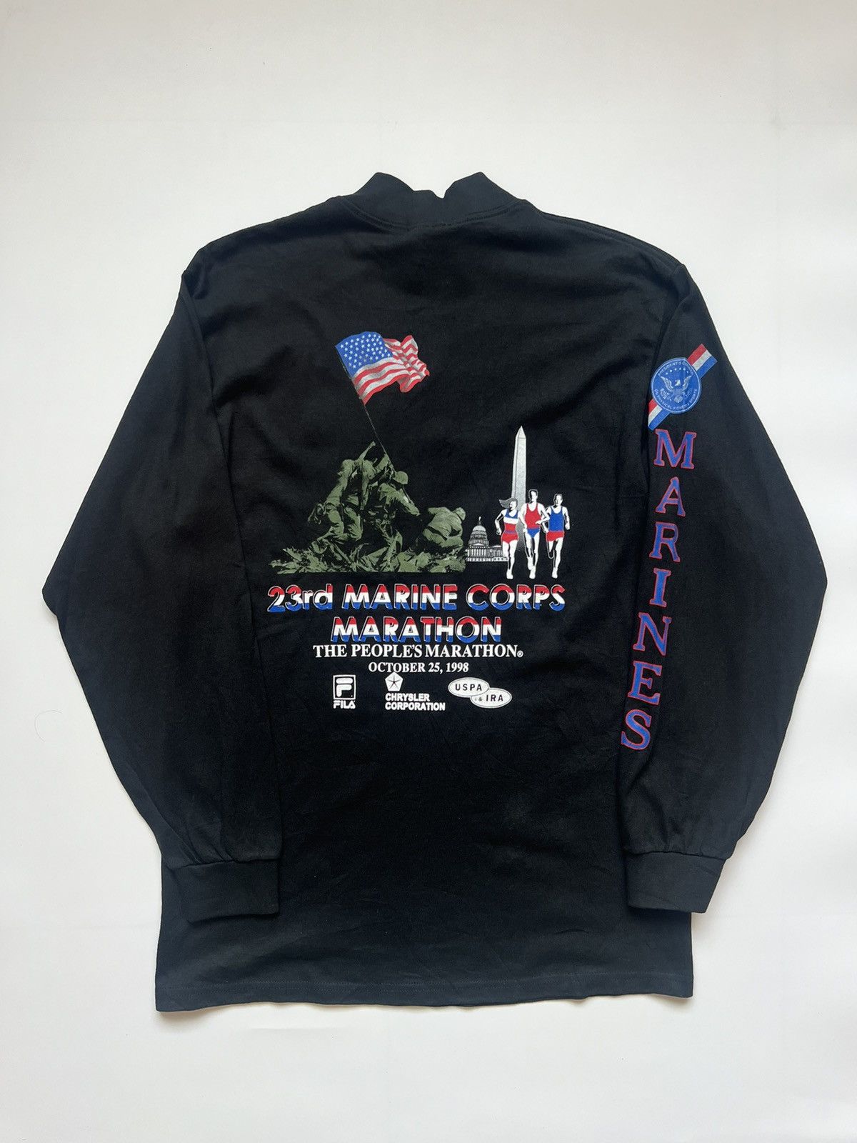 Lee × Vintage 1990's Lee Usmc Marines Corps Marathon Competition Size US M / EU 48-50 / 2 - 1 Thumbnail