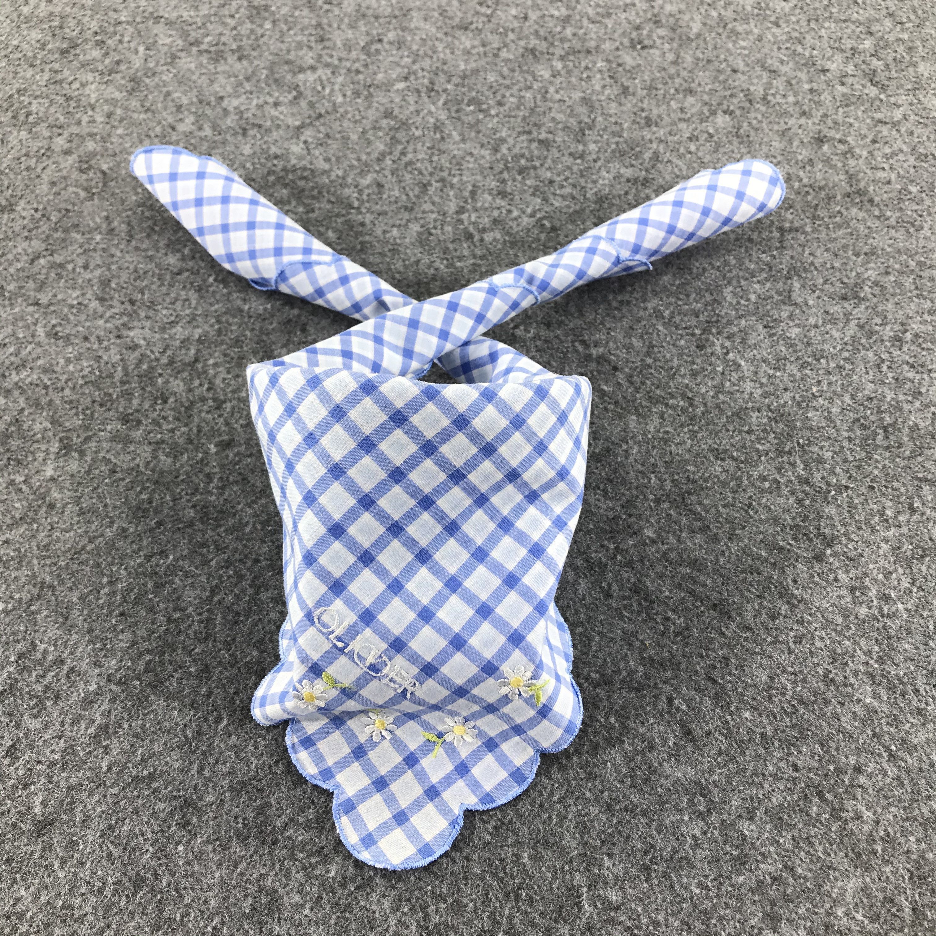 Vintage Oliver Tartan Floral Handkerchief Neckerchief Bandana H611 Size ONE SIZE - 1 Thumbnail