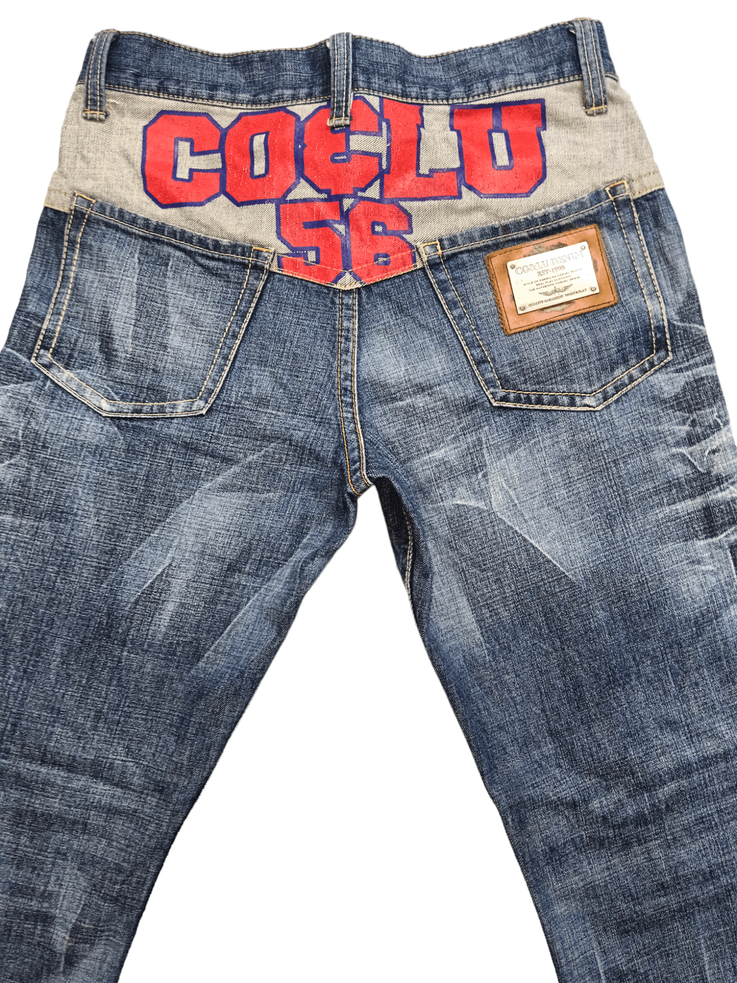 Japanese Brand Co&Lu Big Logo Denim Size US 29 - 1 Thumbnail
