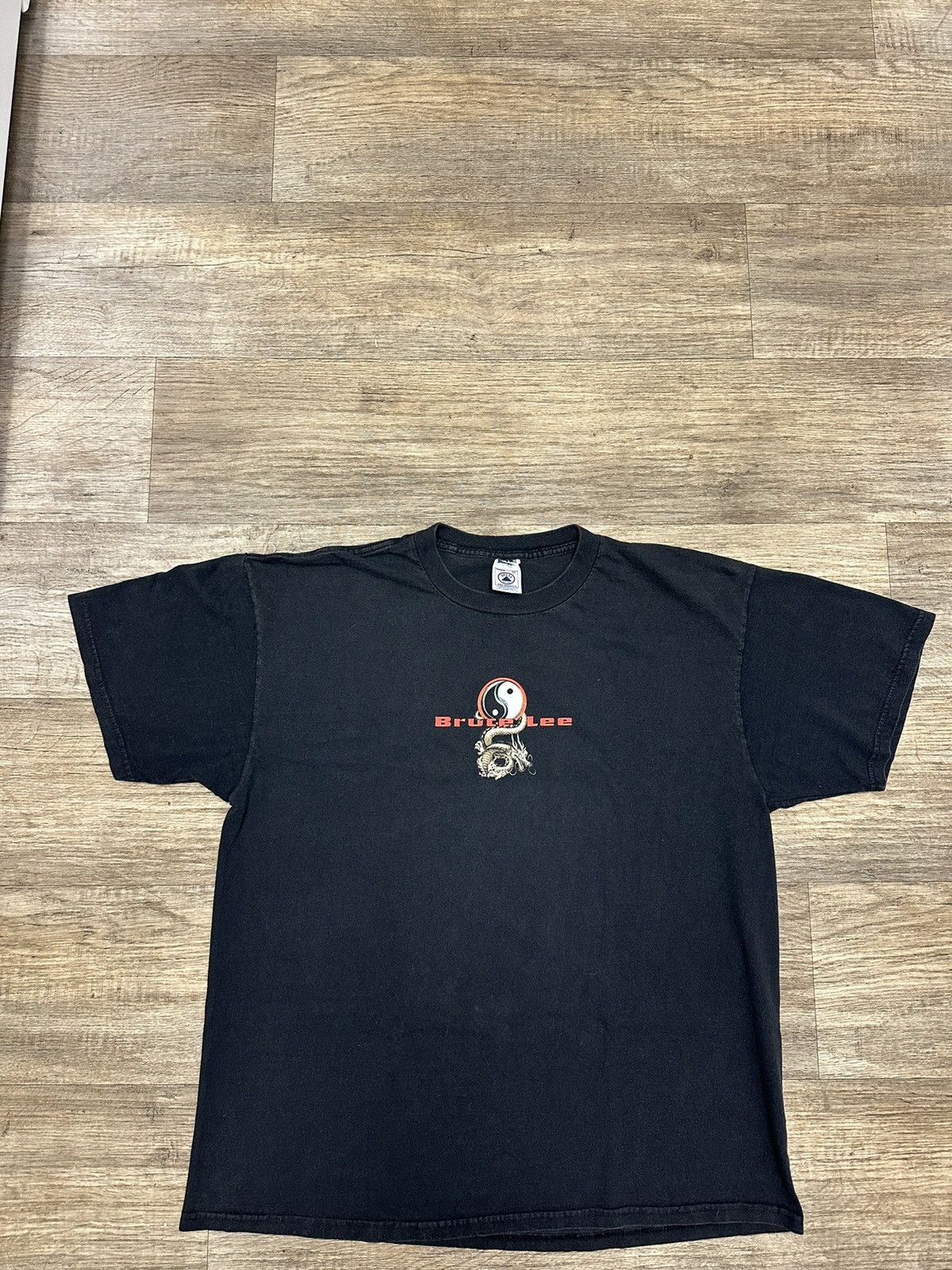 Image of Vintage VTG Bruce Lee T Shirt in Black, Men's (Size XL)