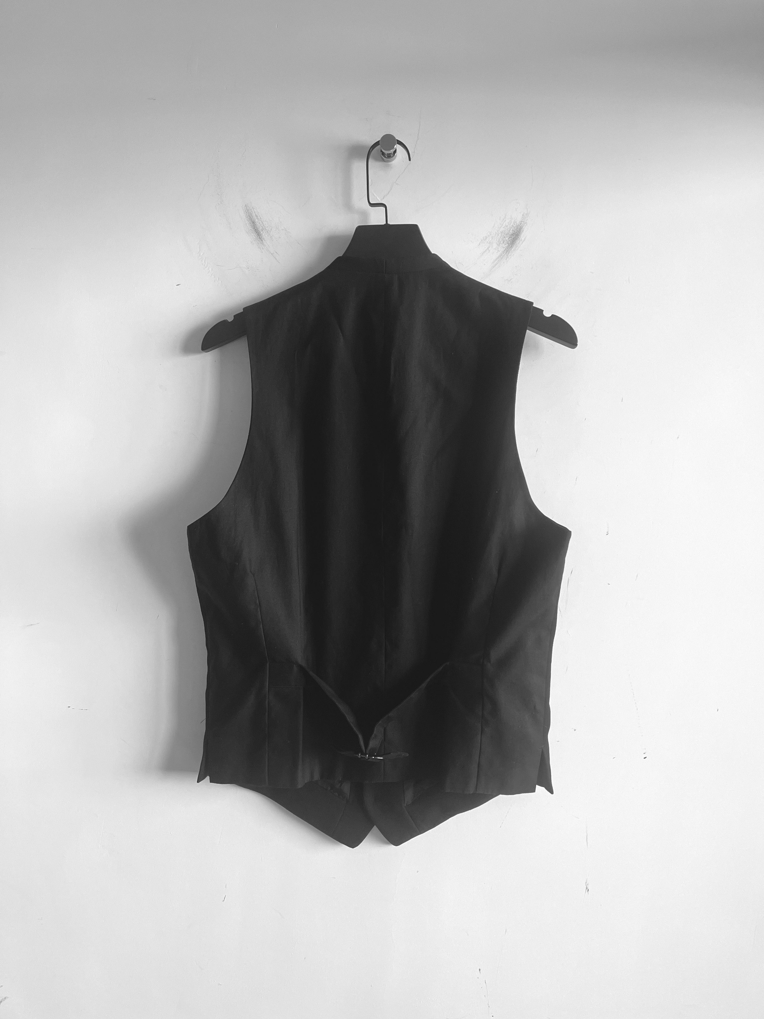 Yohji Yamamoto Yohji Yamamoto Pour Homme -Wool Gabardine 7BS Suit Vest Size US XL / EU 56 / 4 - 3 Thumbnail