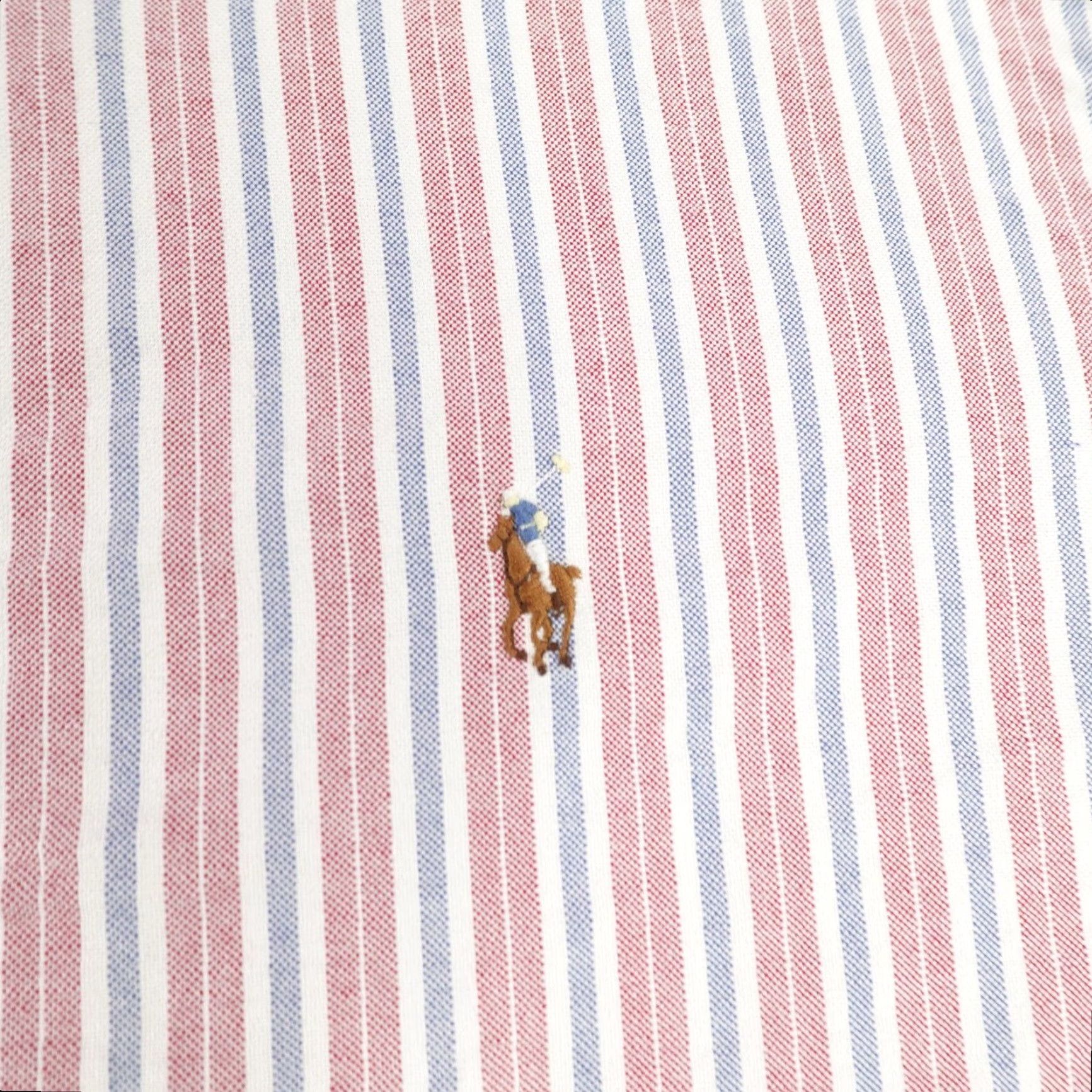Ralph Lauren VINTAGE Ralph Lauren Shirt Mens XL Red White Blue Stripes Pony Logo Button Up Size US XL / EU 56 / 4 - 3 Thumbnail