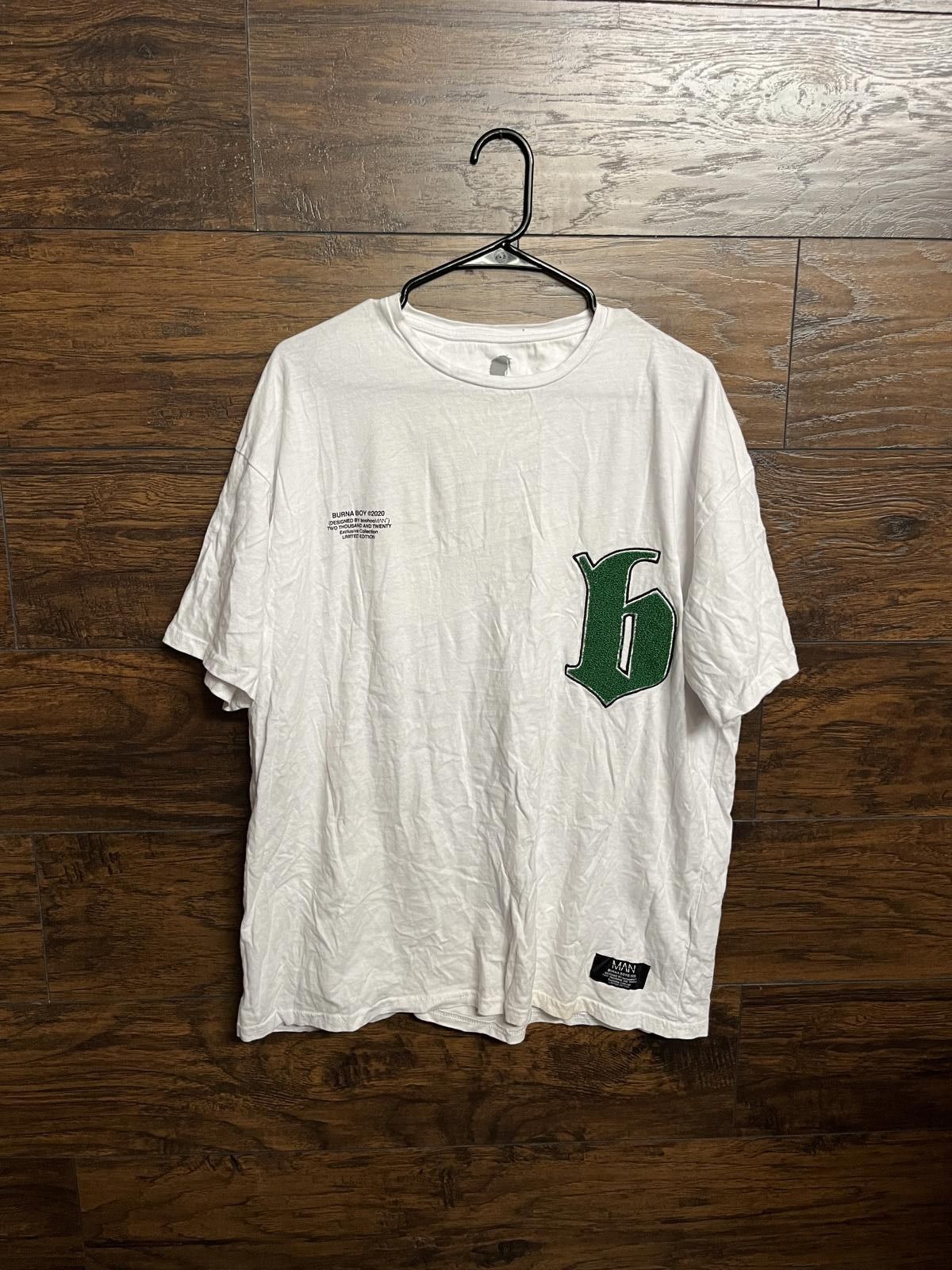 Designer Burna Boy Hip Hop Tee - 2020 Limited Edition Boohooman -M Size US M / EU 48-50 / 2 - 1 Thumbnail