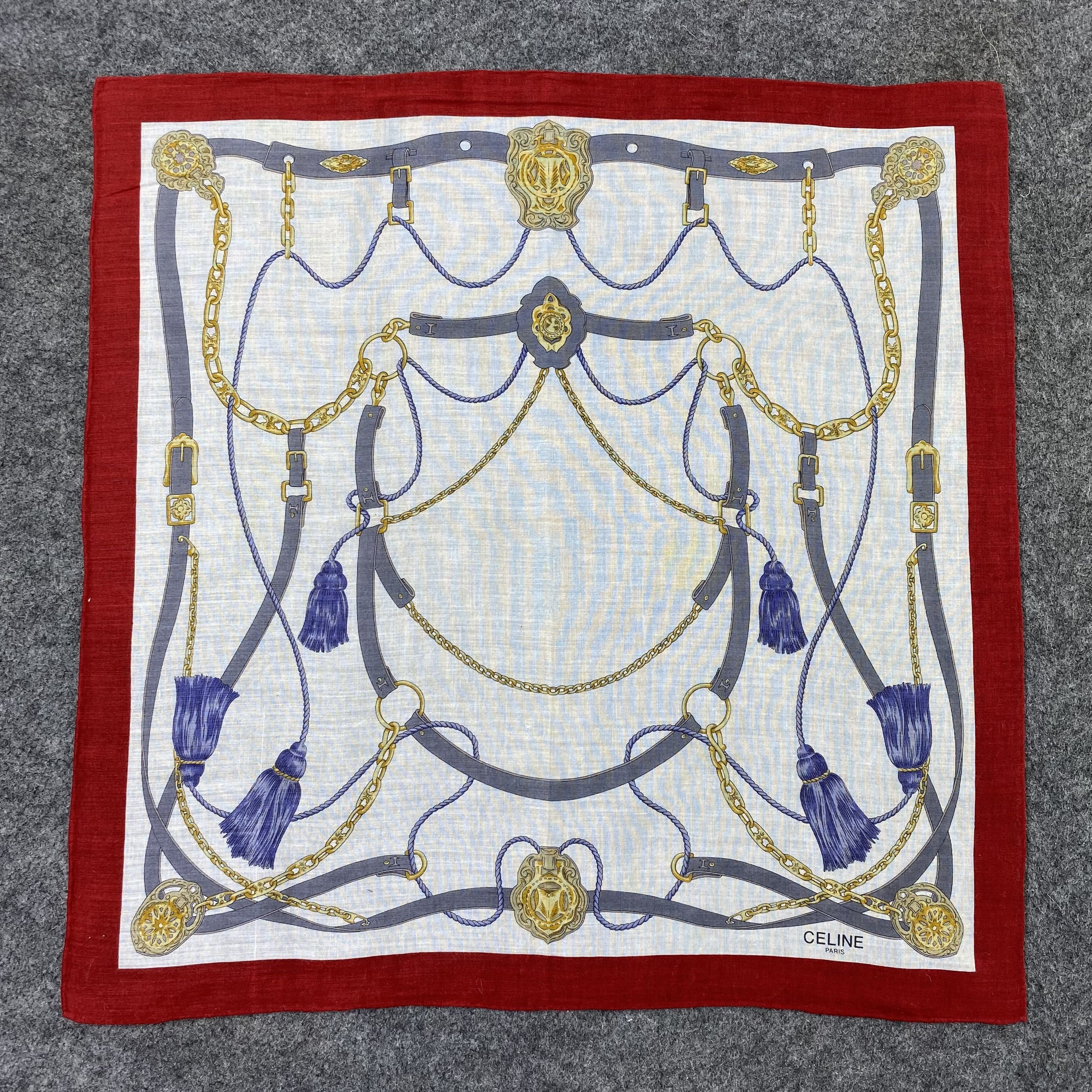 Celine Celine Handkerchief Neckerchief Bandana-B1769 Size ONE SIZE - 3 Thumbnail