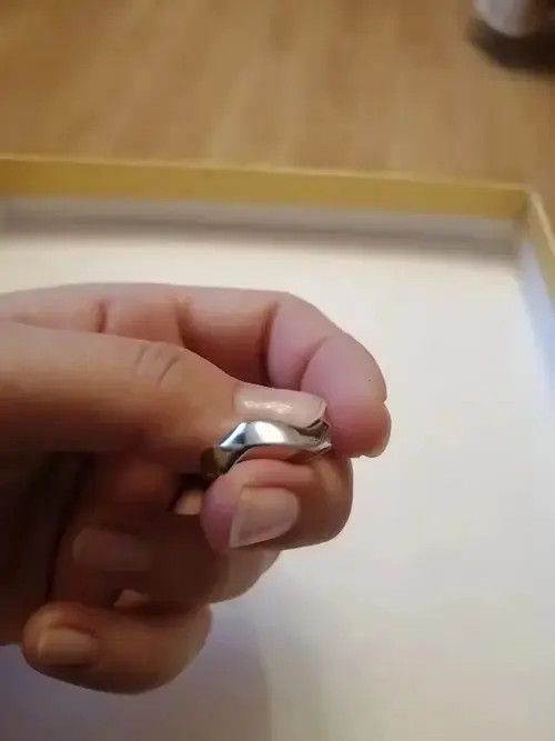 VIBE Silver Color Irregular Adjustable Ring Size ONE SIZE - 4 Thumbnail
