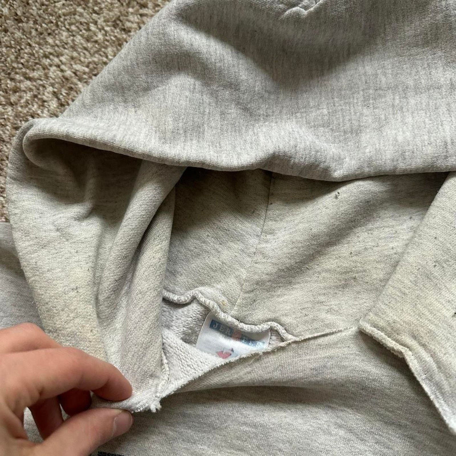 Vintage Vintage Grey Abercrombie & Fish Swimming Hoodie Sweatshirt Size US L / EU 52-54 / 3 - 7 Thumbnail