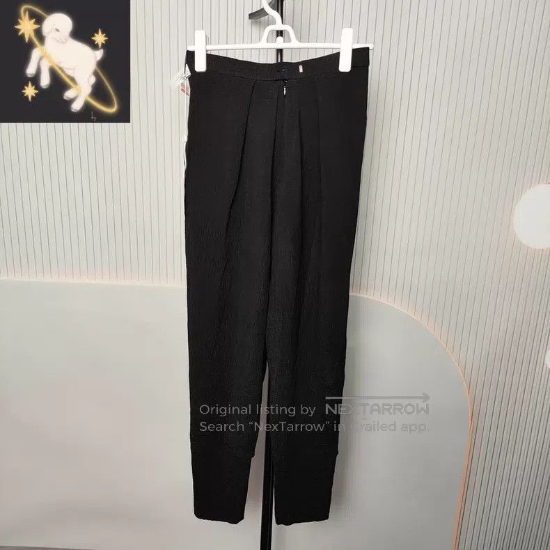 Louis Vuitton Louis Vuitton Long black gauze trousers Size US 34 / EU 50 - 1 Thumbnail