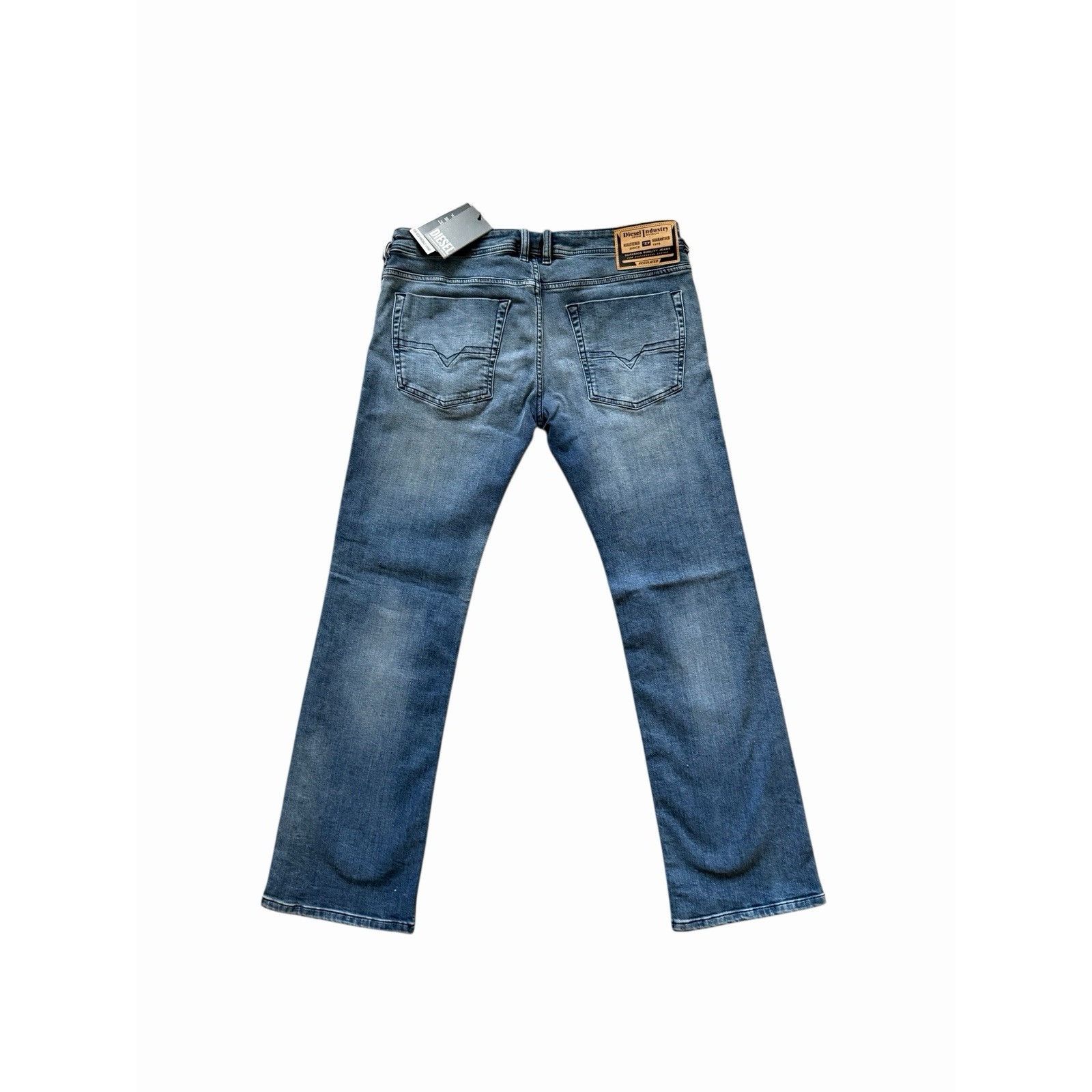 Diesel Diesel Mens Zatiny Slim Bootcut Jeans RE021 Blue Size 36/32 Size US 36 / EU 52 - 4 Thumbnail
