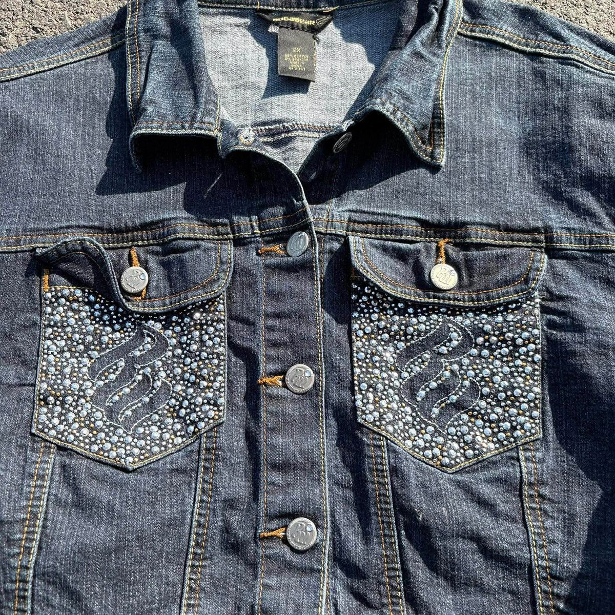 Rocawear Roca Wear Cropped Denim Jacket Size L / US 10 / IT 46 - 7 Thumbnail