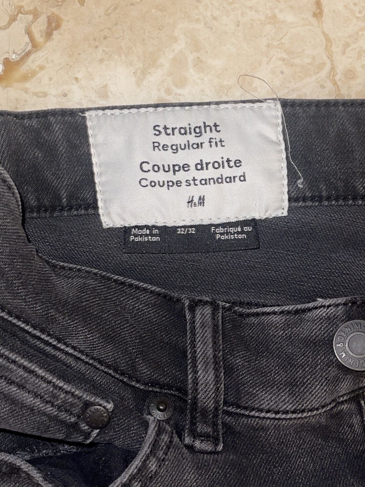 H&M Vintage Black Denim Size US 32 / EU 48 - 1 Thumbnail