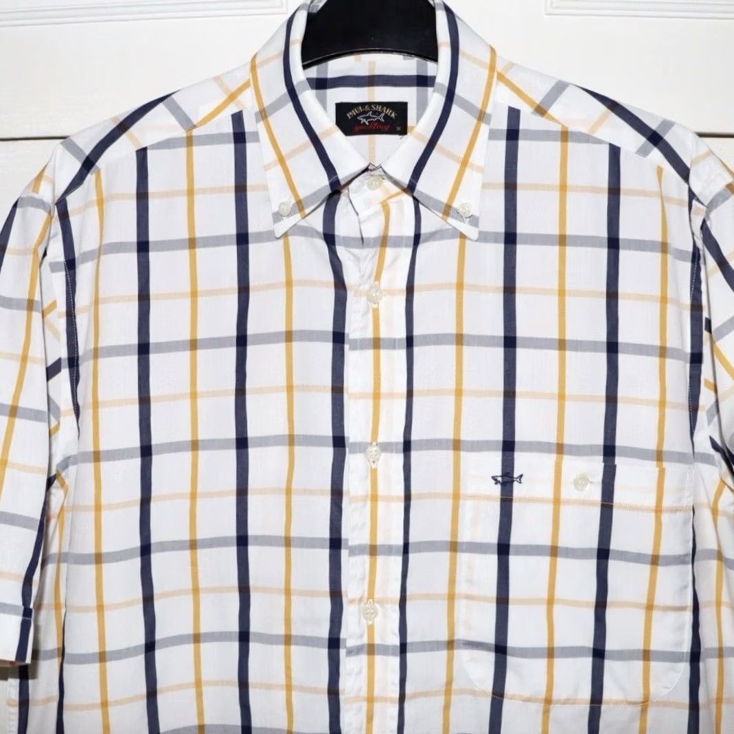 Paul & Shark VINTAGE Paul & Shark Shirt Mens Check Multi Button-Down 38 M Medium Size US M / EU 48-50 / 2 - 3 Thumbnail