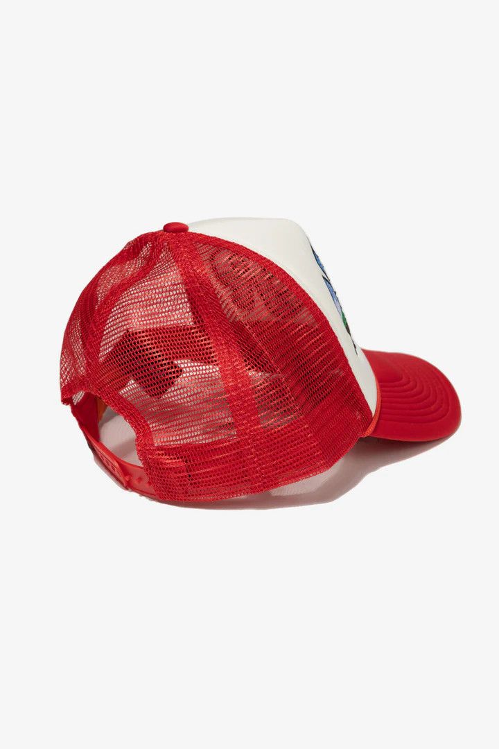 Who Decides War o1gr1nt0525 Size: OS / MRDR Trucker Cap / Hat in Red Size ONE SIZE - 3 Thumbnail