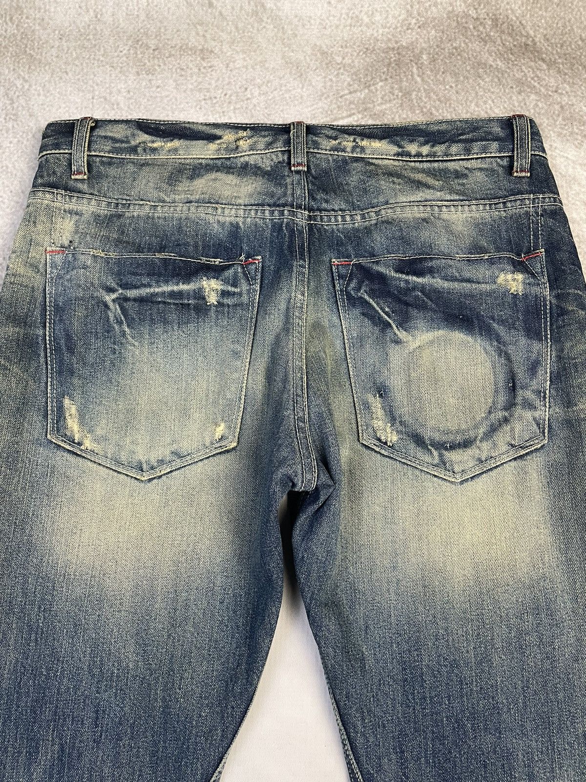 If Six Was Nine Y2k Old Army Mudwash Flare Clawmark Jeans Vkei Style Size US 32 / EU 48 - 9 Thumbnail