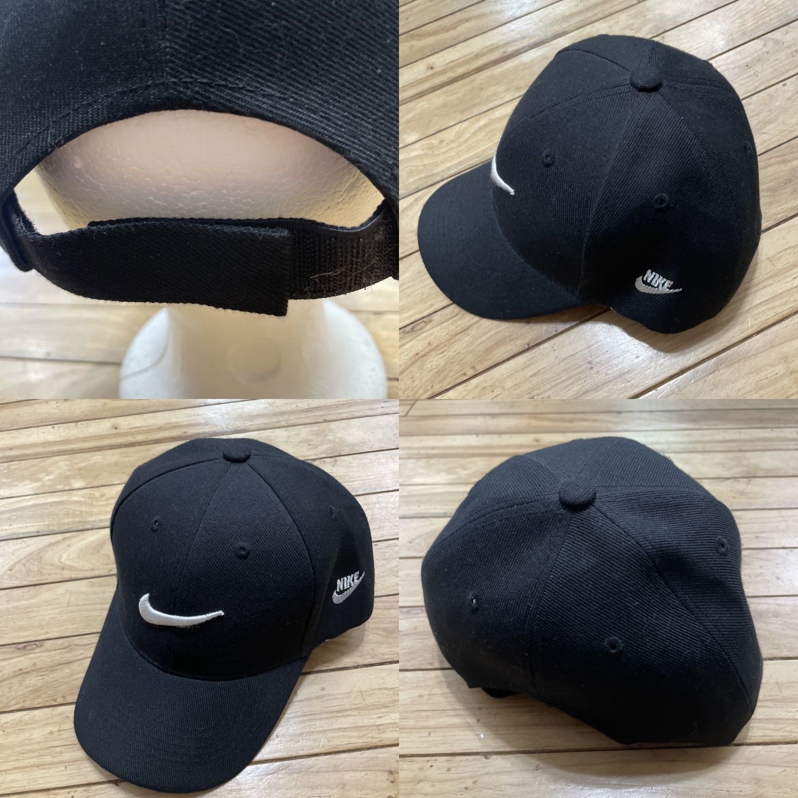 Nike Nike Check Logo Hat Black White Streetwear Adjustable Clasp Adult Men Size ONE SIZE - 9 Thumbnail