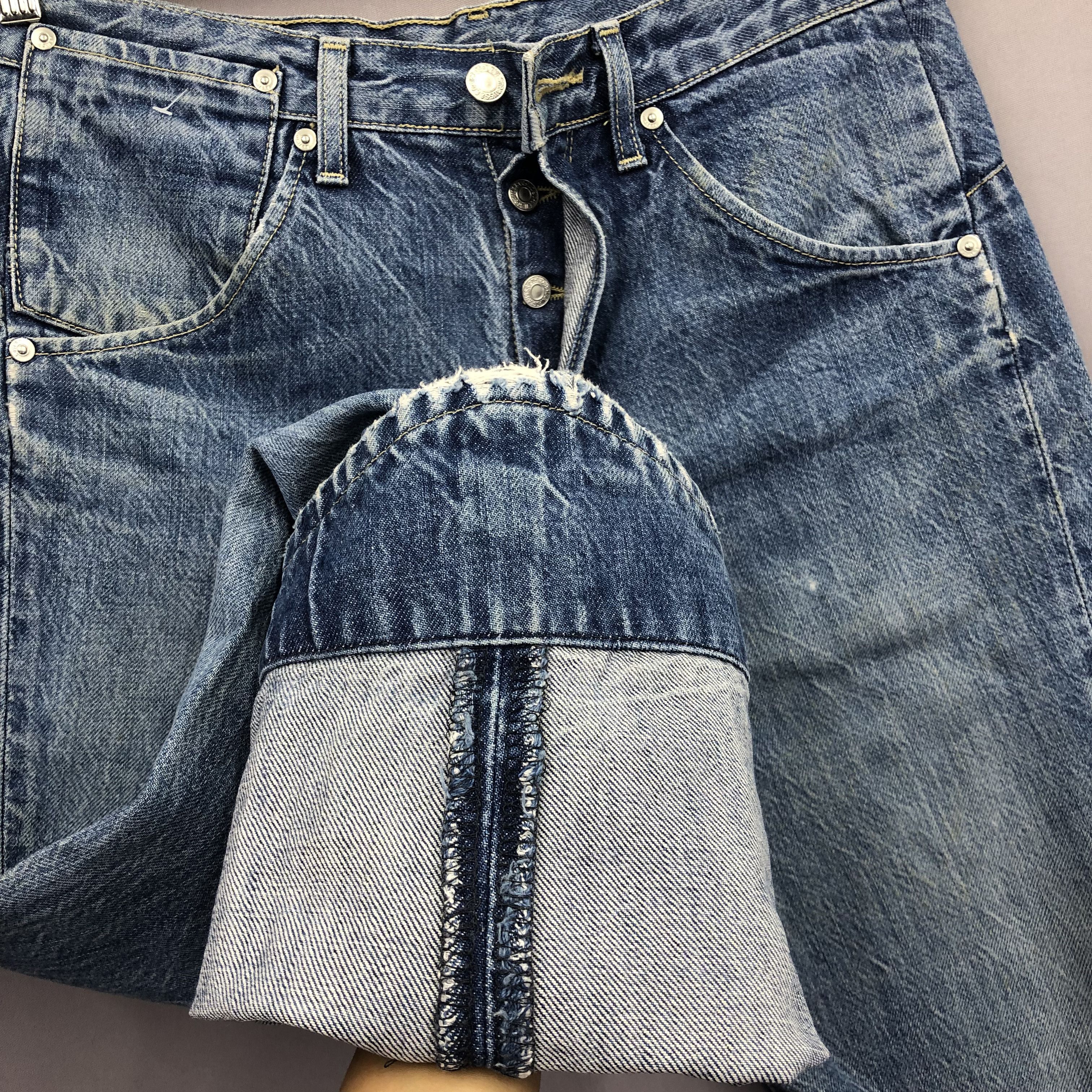 Levi's × Vintage Vintage Levis Engineered Distressed Jeans Levi's Faded Denim Size US 30 / EU 46 - 6 Thumbnail