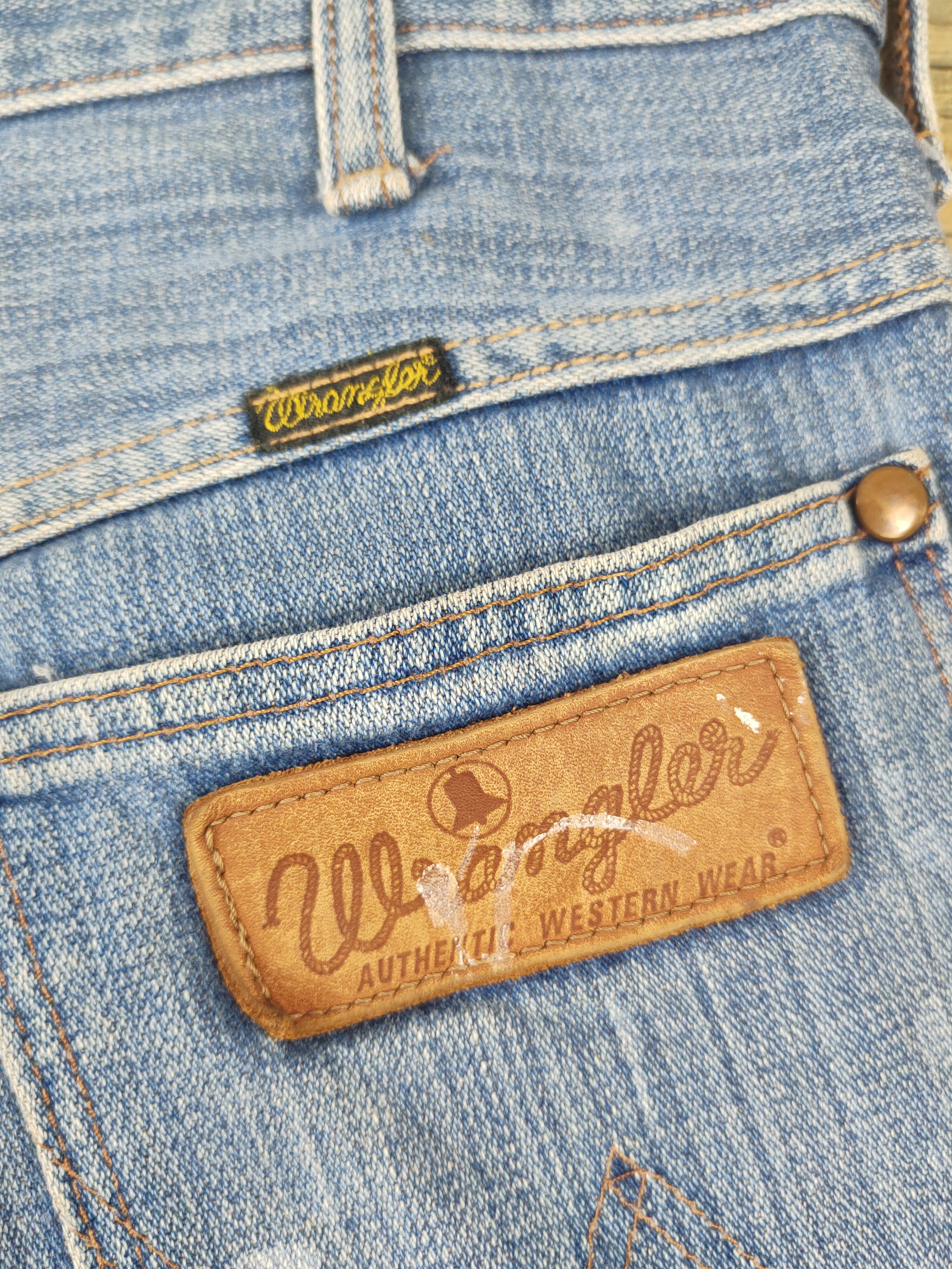 Vintage DL Wrangler Blue Distressed Ripped Jeans #594 Size US 28 / EU 44 - 10 Thumbnail
