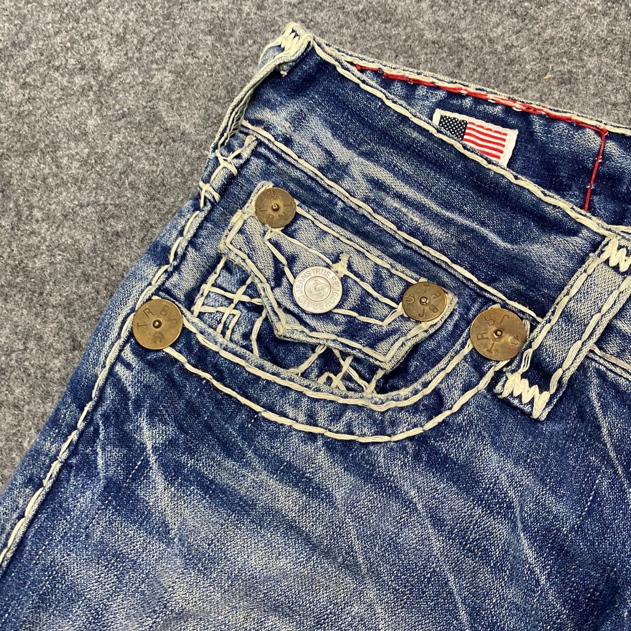 If Six Was Nine 💥Best Offer💥Vintage True Religion Flare Denim Size US 34 / EU 50 - 9 Thumbnail
