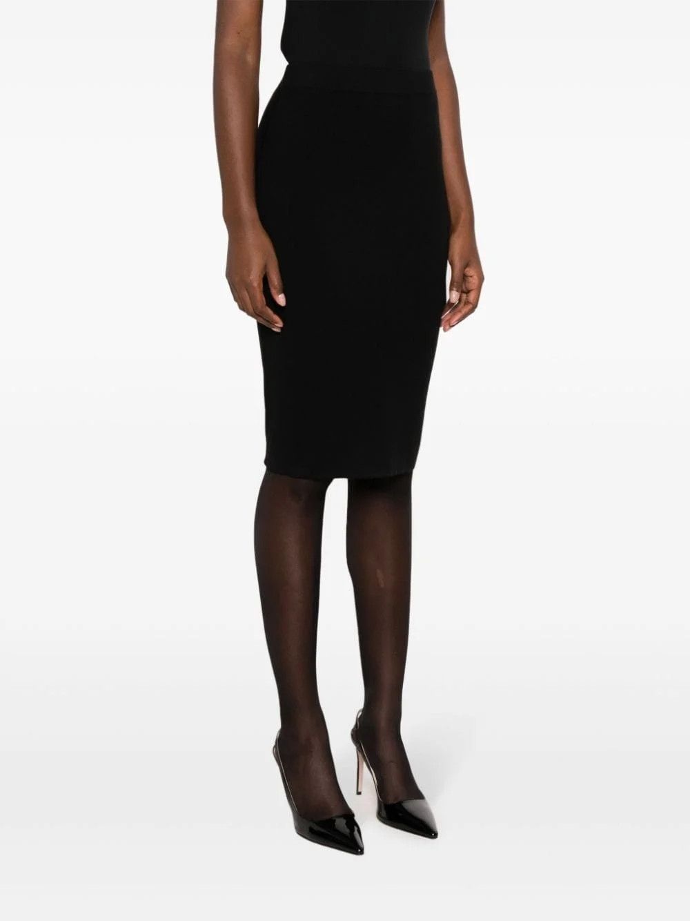 Saint Laurent Paris o1y0126 Mini Skirt in Black Size 27" / US 4 / IT 40 - 2 Thumbnail