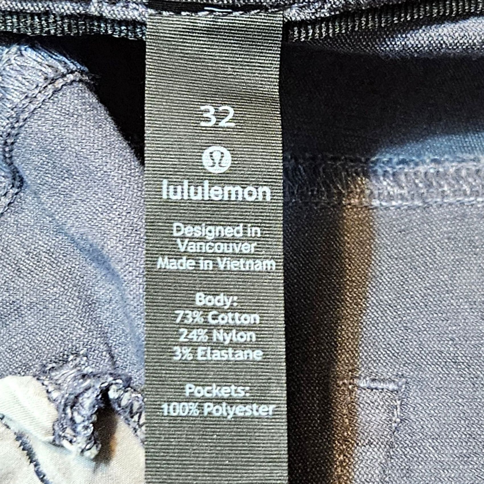 Lululemon Lululemon Mens 32 Blue Gray ABC Classic-Fit 5 Pocket Pant - Utilizeitech M5670S Size US 32 / EU 48 - 4 Thumbnail