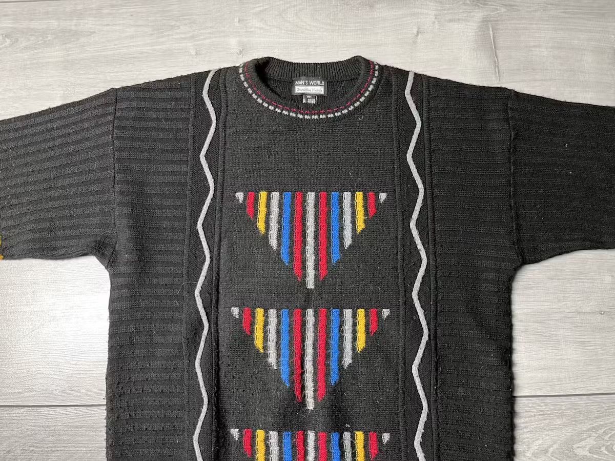 Vintage Vintage sweater abstraction size Medium Size US M / EU 48-50 / 2 - 2 Thumbnail